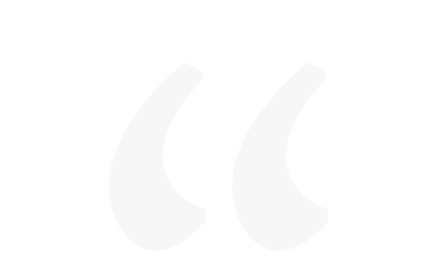 Black background with two large white quotation marks.