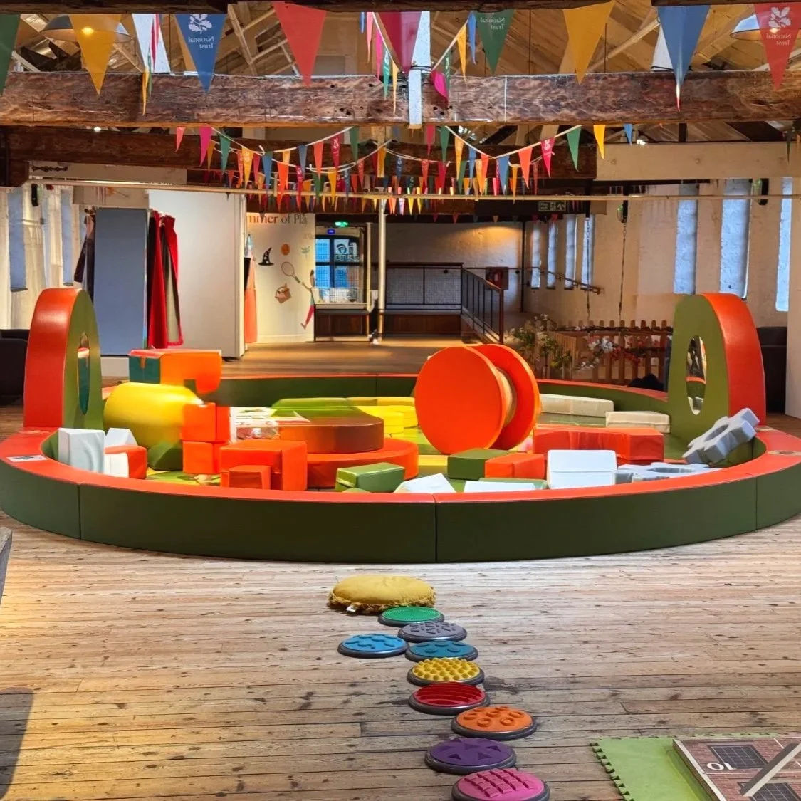 A soft play area at Quarry Bank Mill during Summer of Play.
