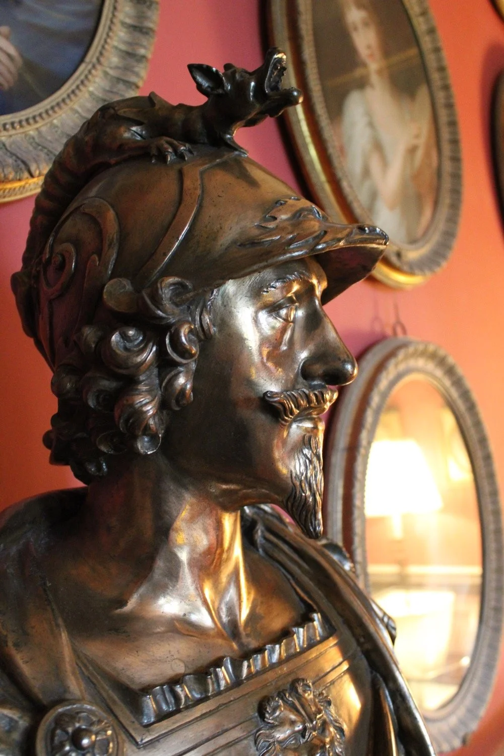 A bronze bust of Charles I in Stourhead house.