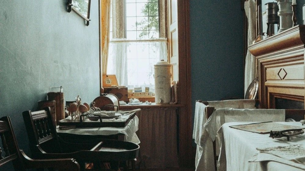 The historic pantry at Lanhydrock House in Cornwall.