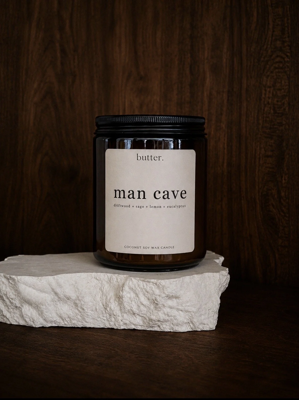MAN CAVE - driftwood + sage + bergamot + cedar