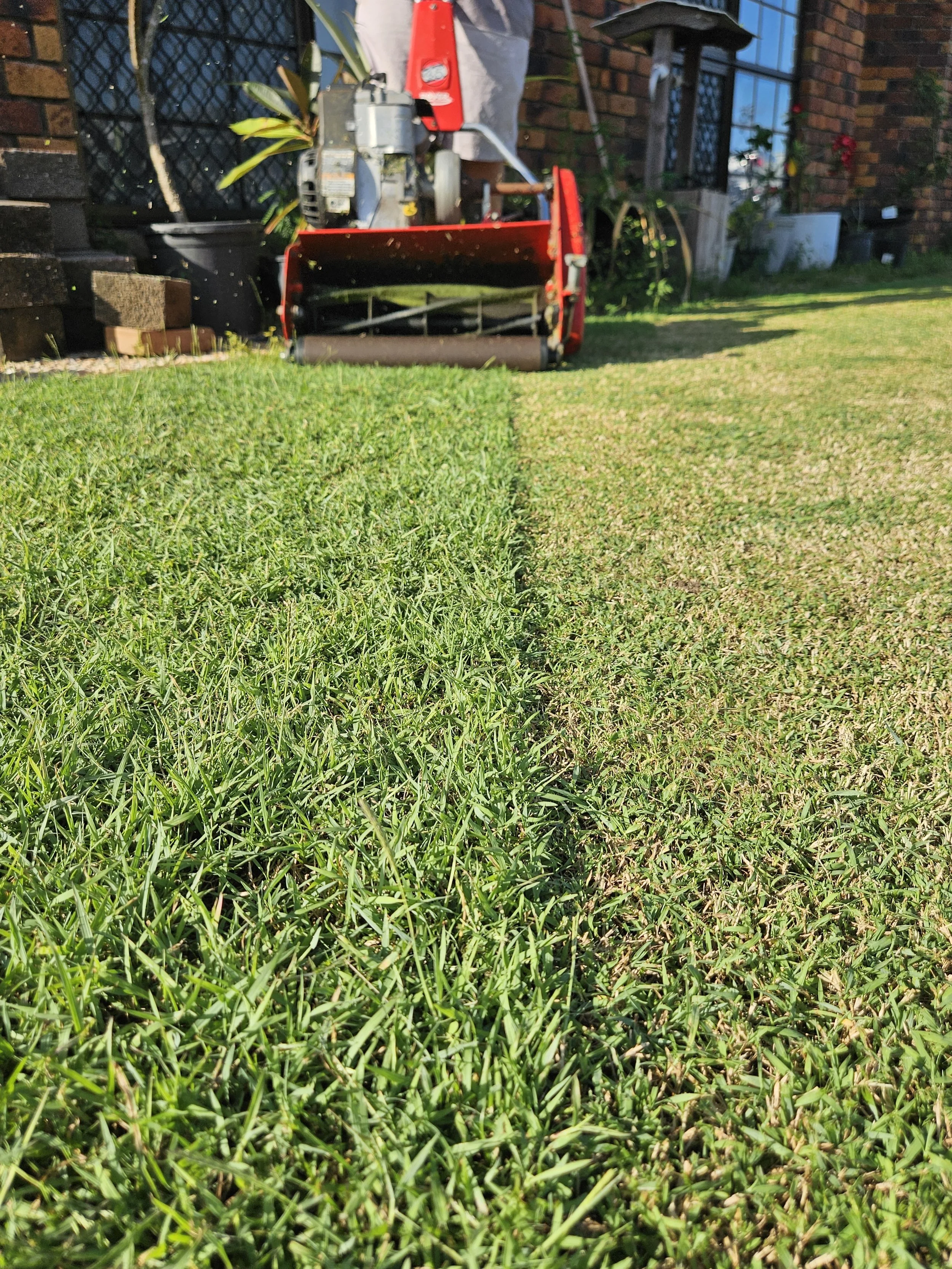 mowing, edging, block mowing, commercial mowing, aeration, scarifying, lawn renovations, weed spraying, fertilising