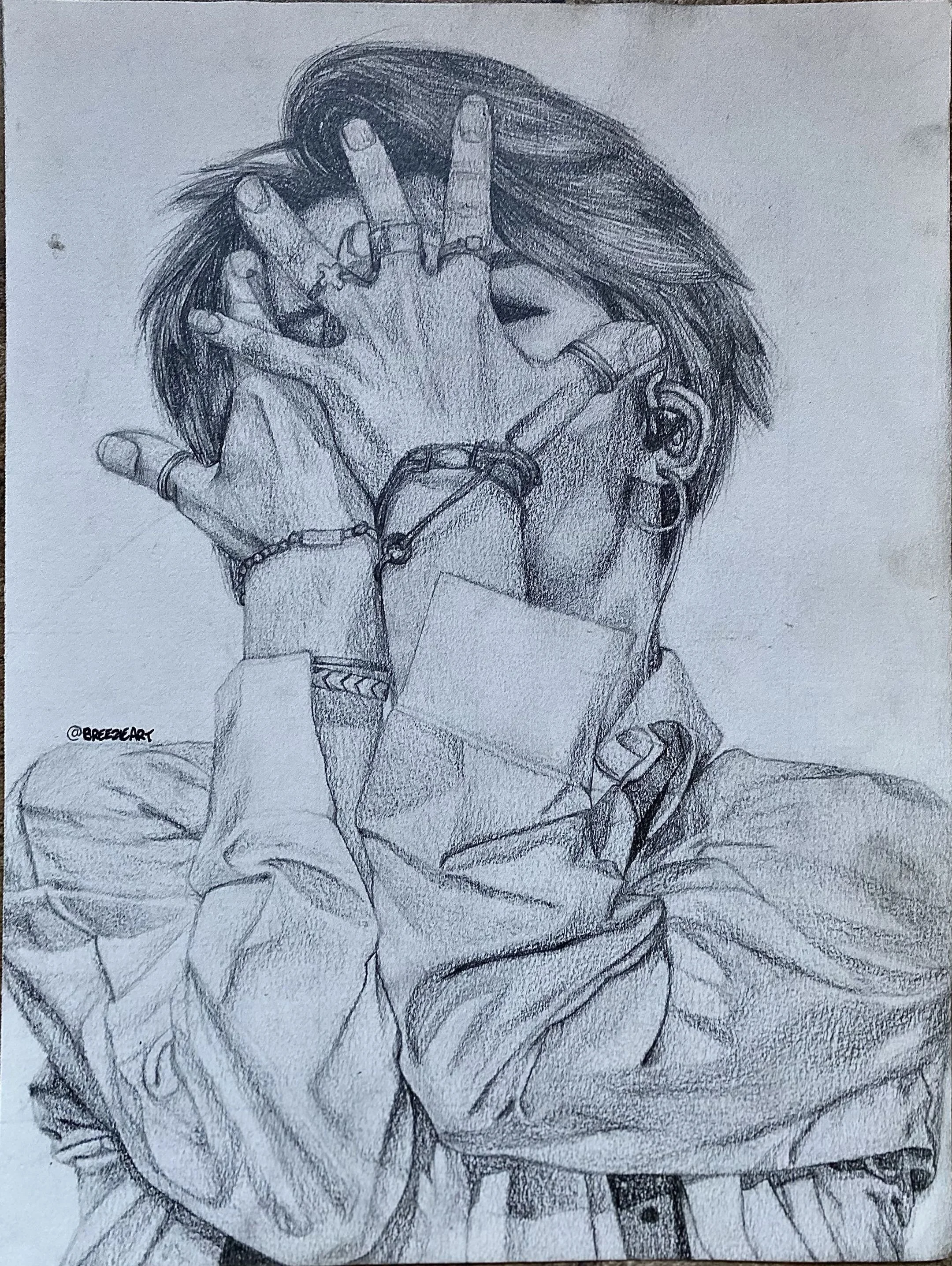 Cover Me - Graphite on Paper - June 2021