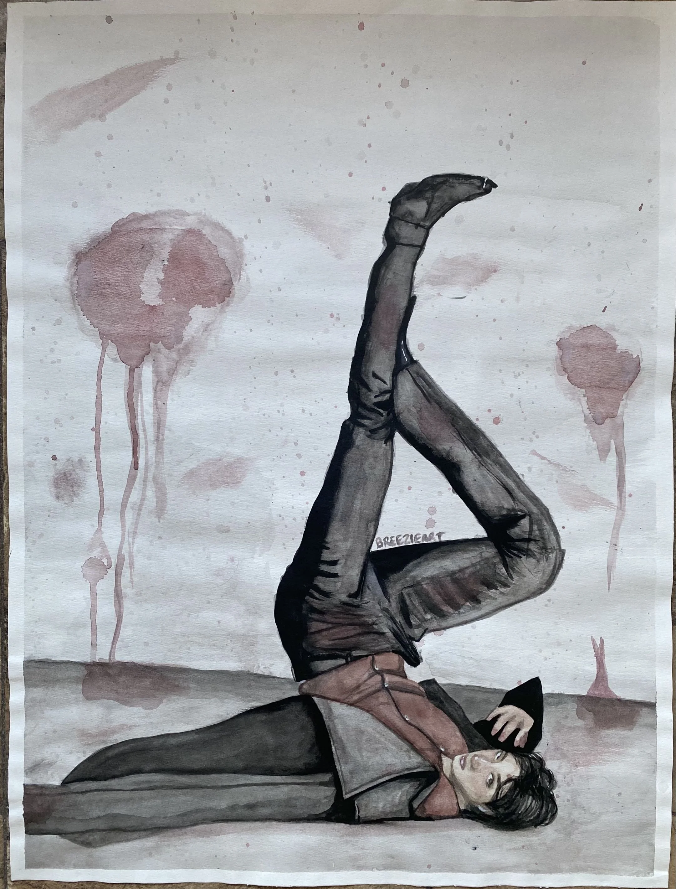 Kim Taehyung - Watercolour on Paper - October 2021