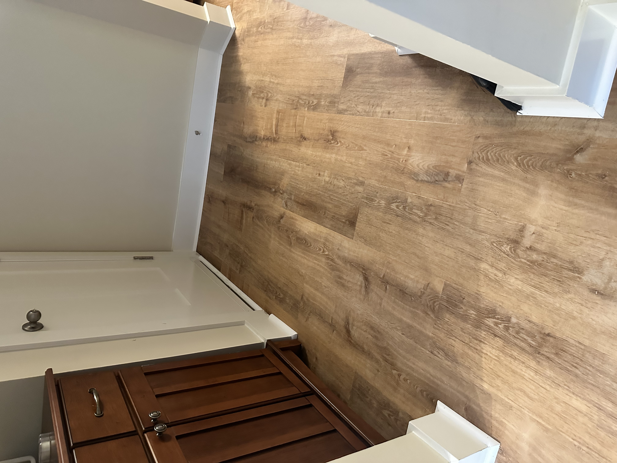 There were lots of corners and angles to cut around this area leading to the garage