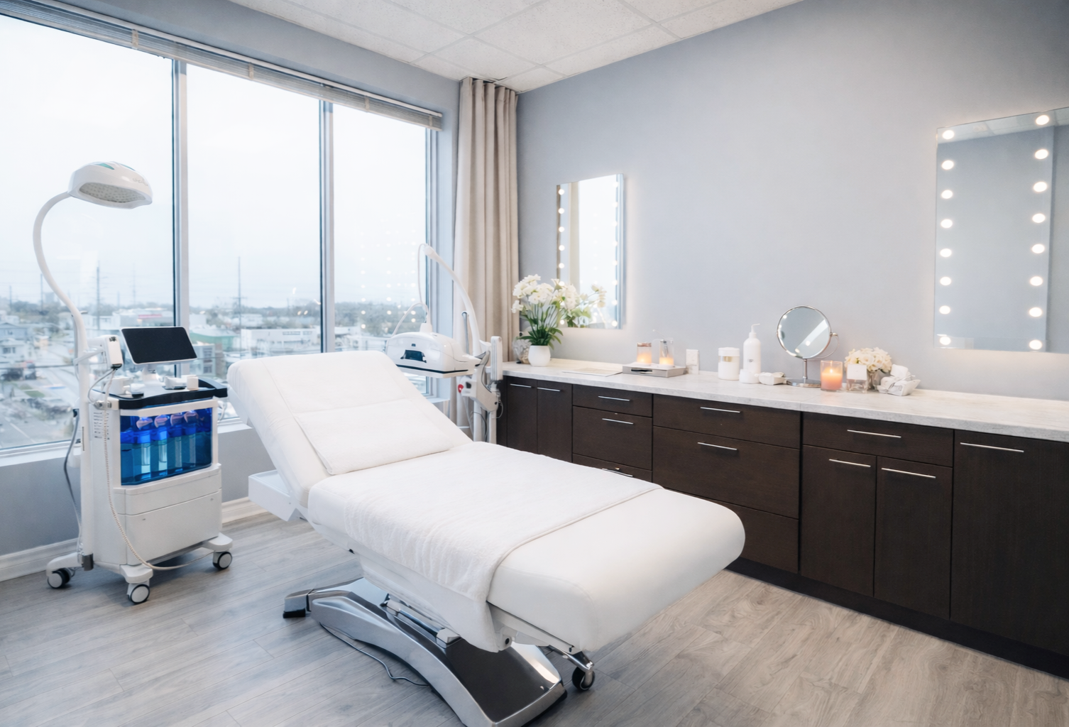 Treatment room interior at Ottawa hair restoration and medical aesthetics clinic