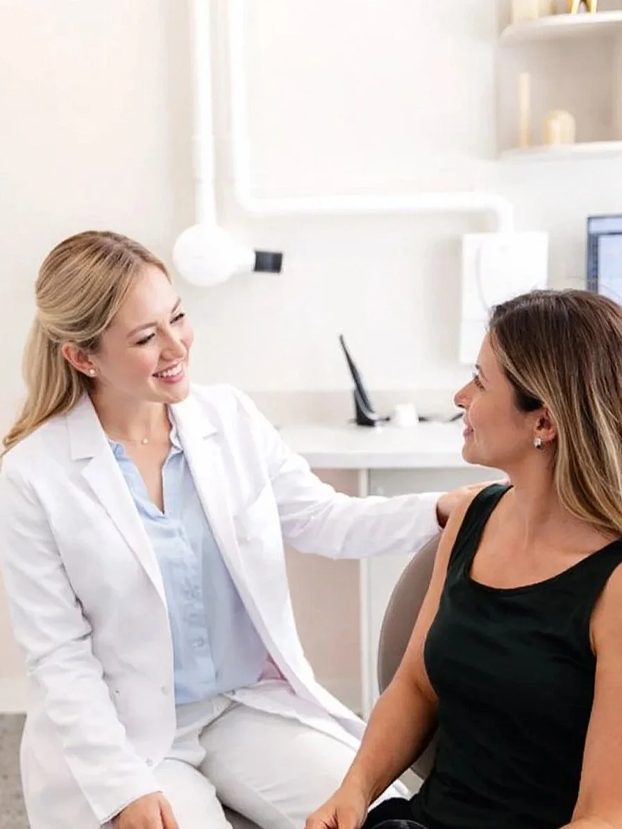 Consultation between specialist and client at Ottawa hair restoration and medical aesthetics clinic