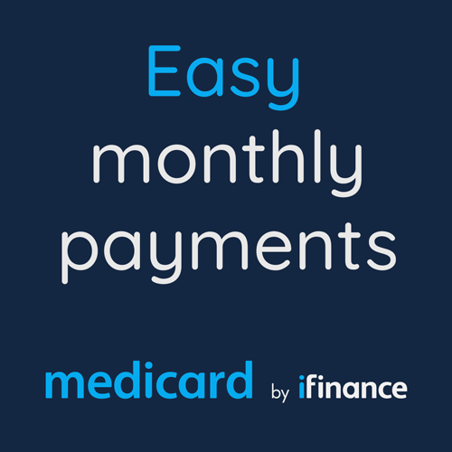 Medicard by iFinance easy monthly payments logo - flexible financing available for FUE hair transplants at Apex Hair Restoration Ottawa