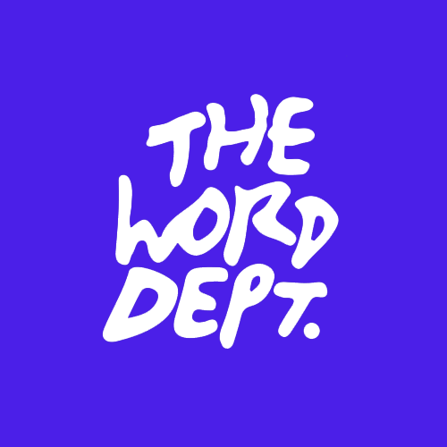 THE WORD DEPT.