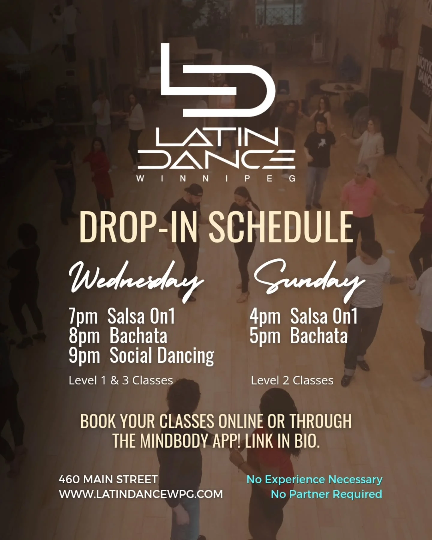 ✨ STOP SCROLLING: Our weekly drop‑in dance classes are happening TONIGHT! ✨
Secure your spot on MindBody or online for a seamless check-in and come say hi! 
If it's your first time.. No partner required or experience needed. We&rsquo;re waiting for y