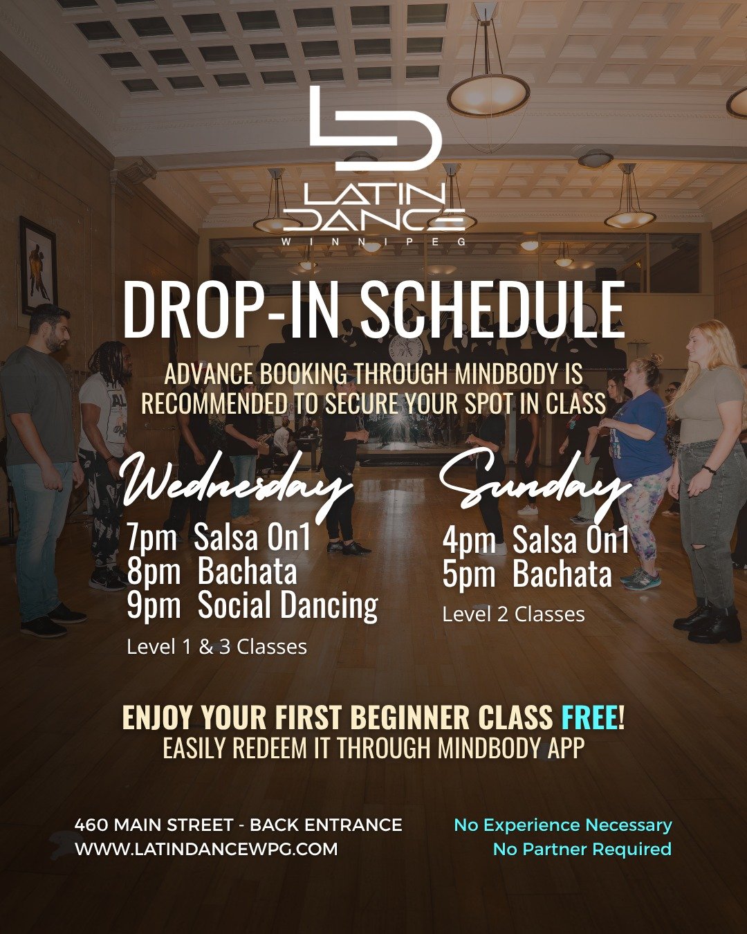 🔥 Join us TONIGHT &amp; every Wednesday! 🔥
Step onto the dance floor and discover the magic of Salsa &amp; Bachata with us 💃🕺

✨ Why learn Salsa &amp; Bachata?
1. Boost your confidence &amp; self-expression
2. Get a fun, full-body workout
3. Meet