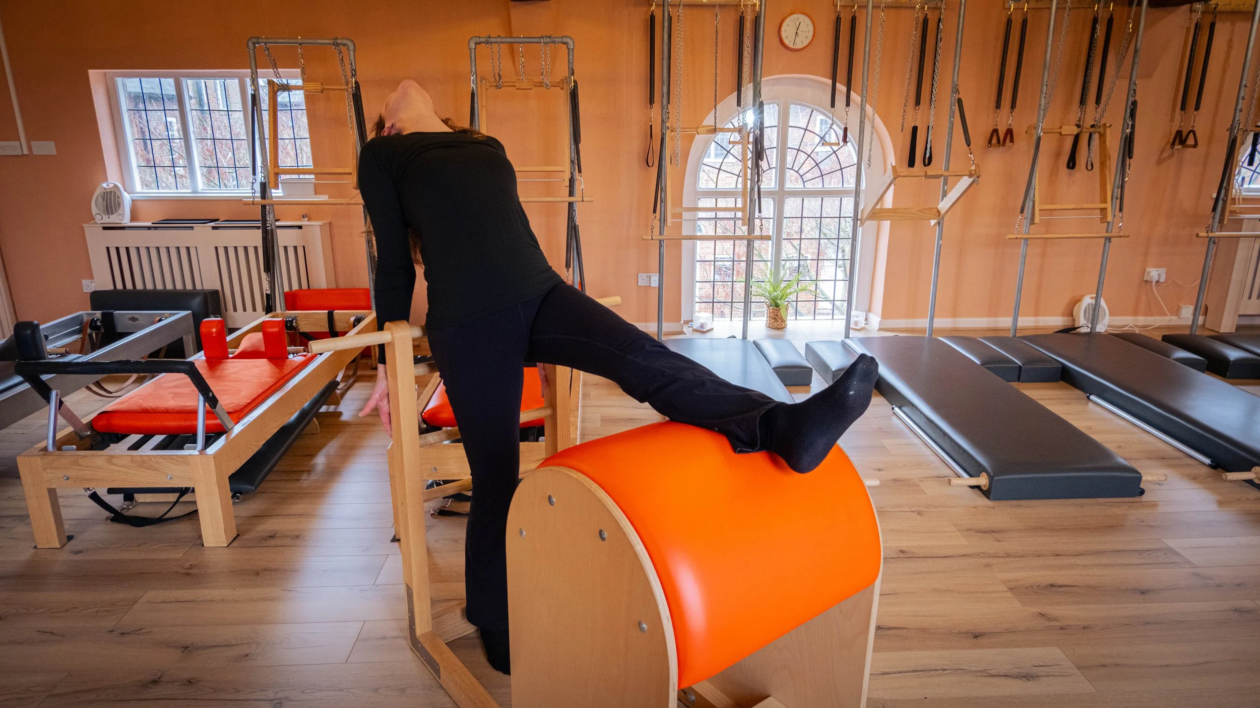 Pilates on the Ladder Barrel