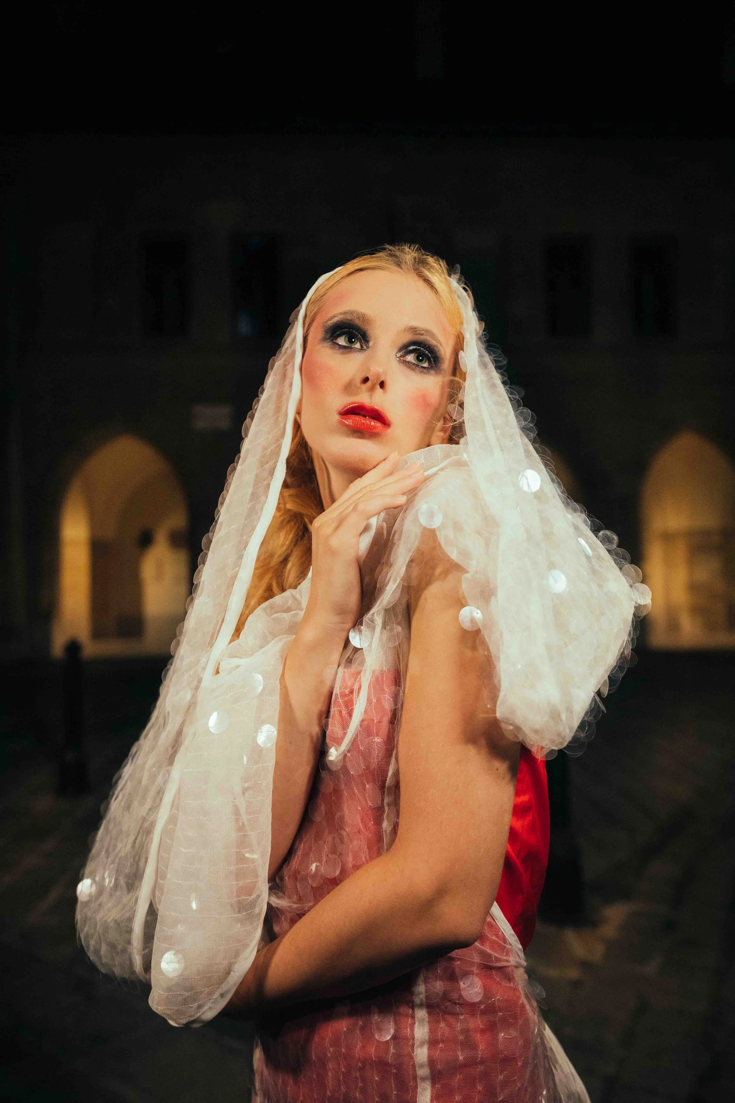    Red dress: Adlfashion  •  White dress: Julian Scarry   