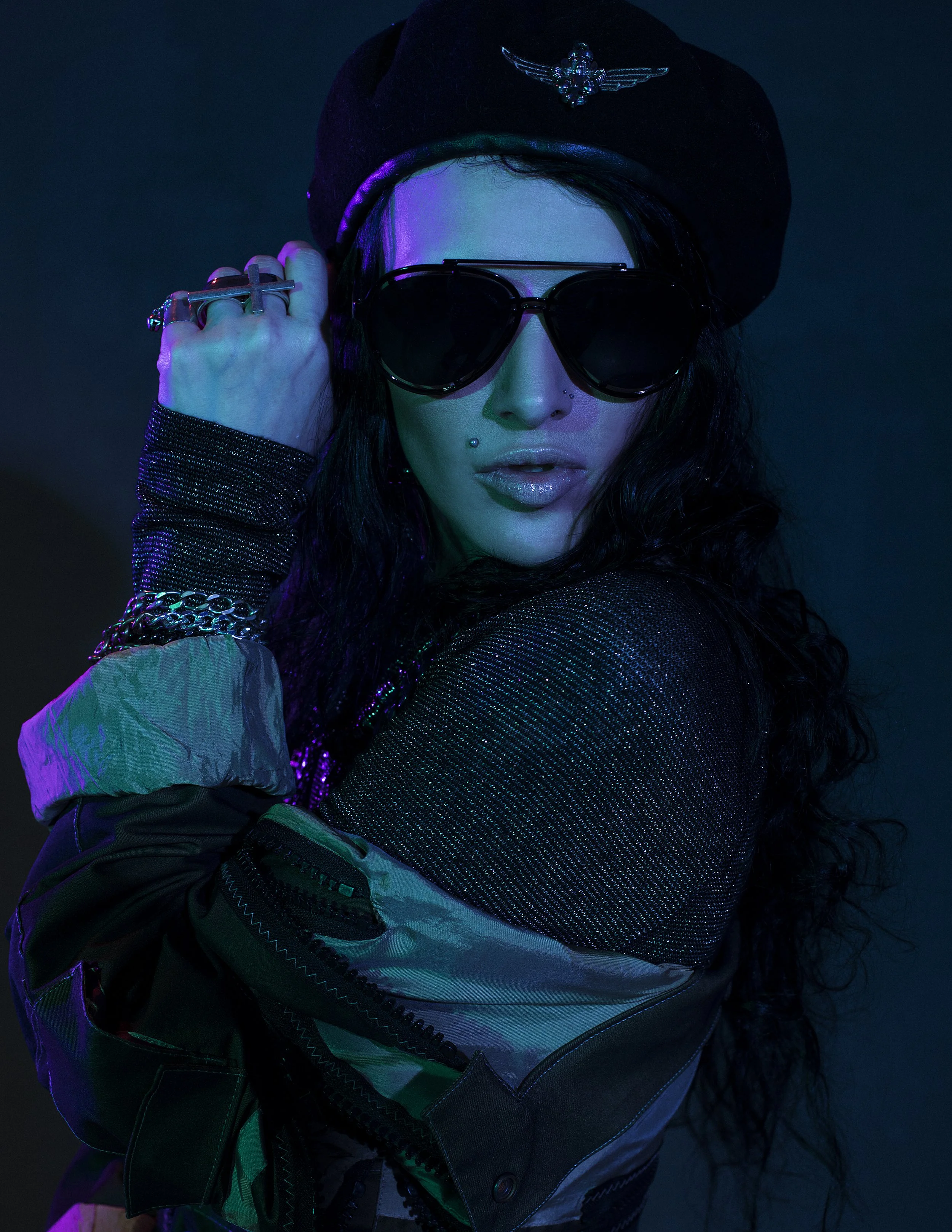  Shirt, trousers, bracers –  A.No  design / Scarf – TopShop / Boots – Angelic Imprint / Jewelry, glasses - stylist’s property 