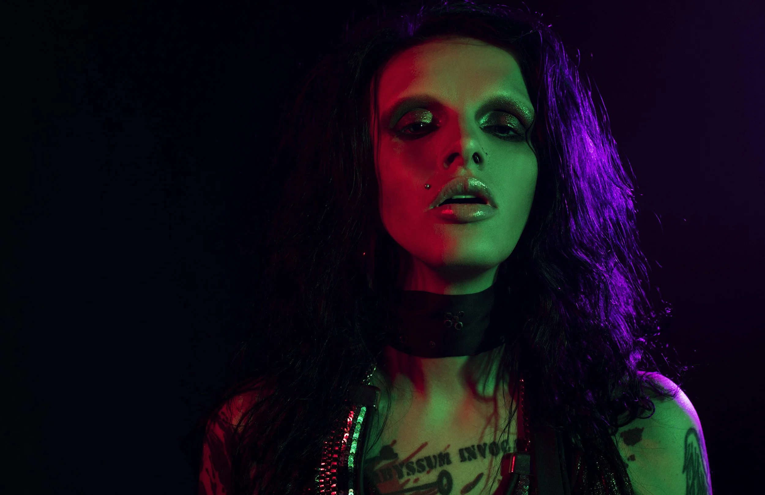  Jacket –  A.No  design / Silk overall – D&amp;G/ Boots – Angelic Imprint / Jewelry, vintage belt - stylist’s property 