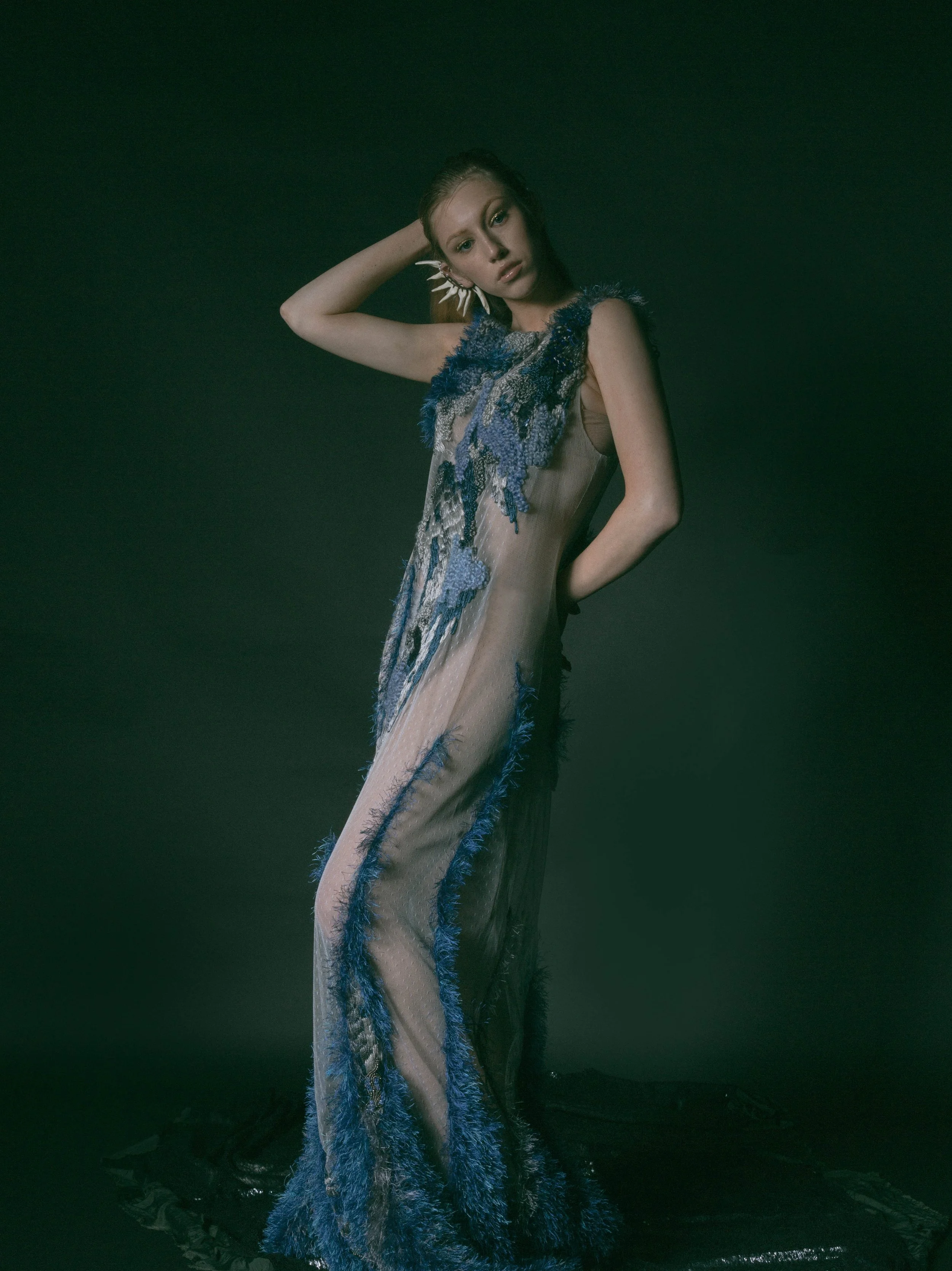  Wardrobe Credits: Dress/ Nina Nguyen Hui Ear piece/ Qin Xu 