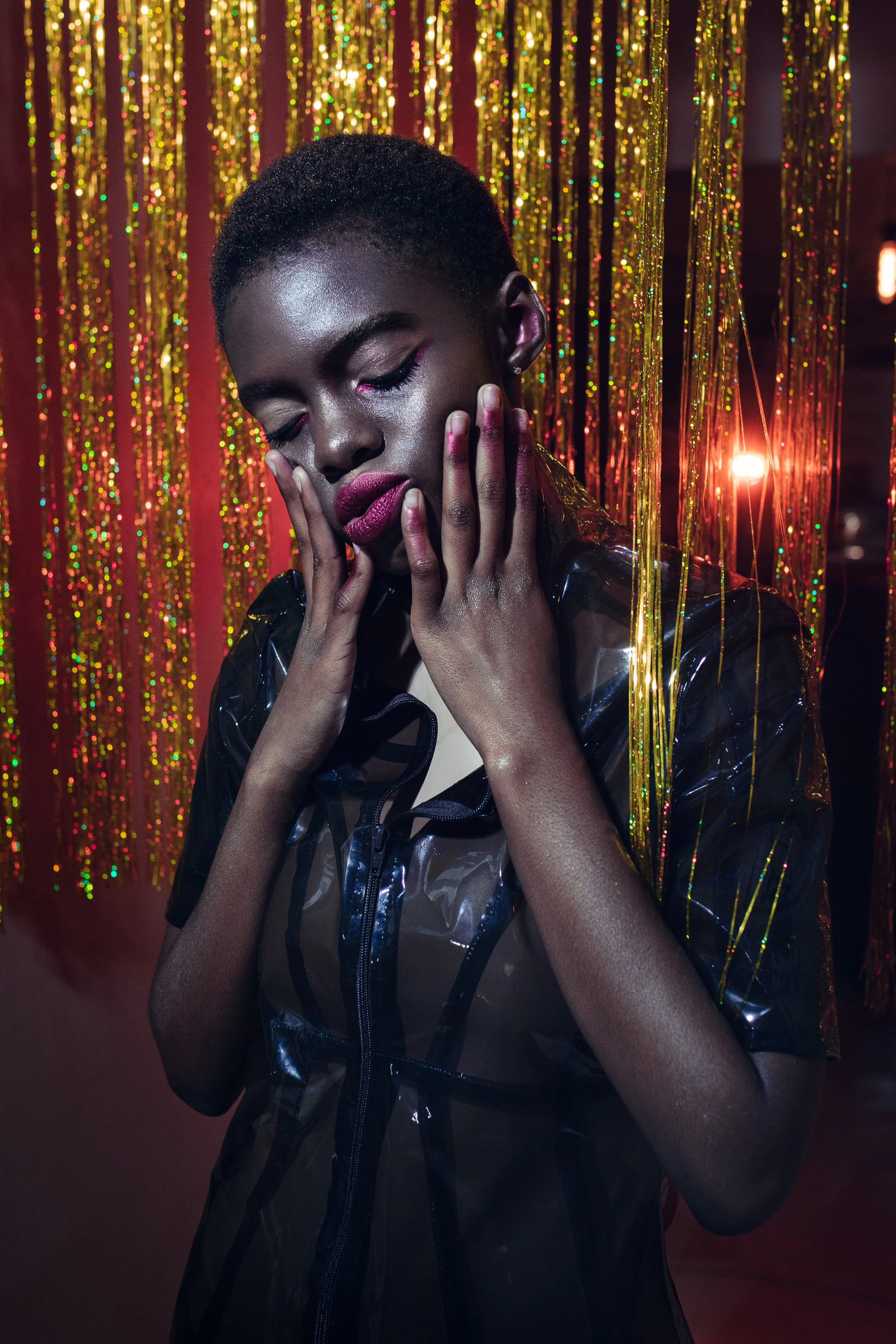  Photographer: Merry Stenford  Creative Director: Alena Serbina  Female Model: Tebogo Seleka  Makeup Artist: Svetlana Kolesnichenko  Makeup Artist: Ophelia Becker  Wardrobe Stylist:&nbsp; Igor Gareev  Assistant: Pavel Bogdanov    Wardrobe Credits:  B