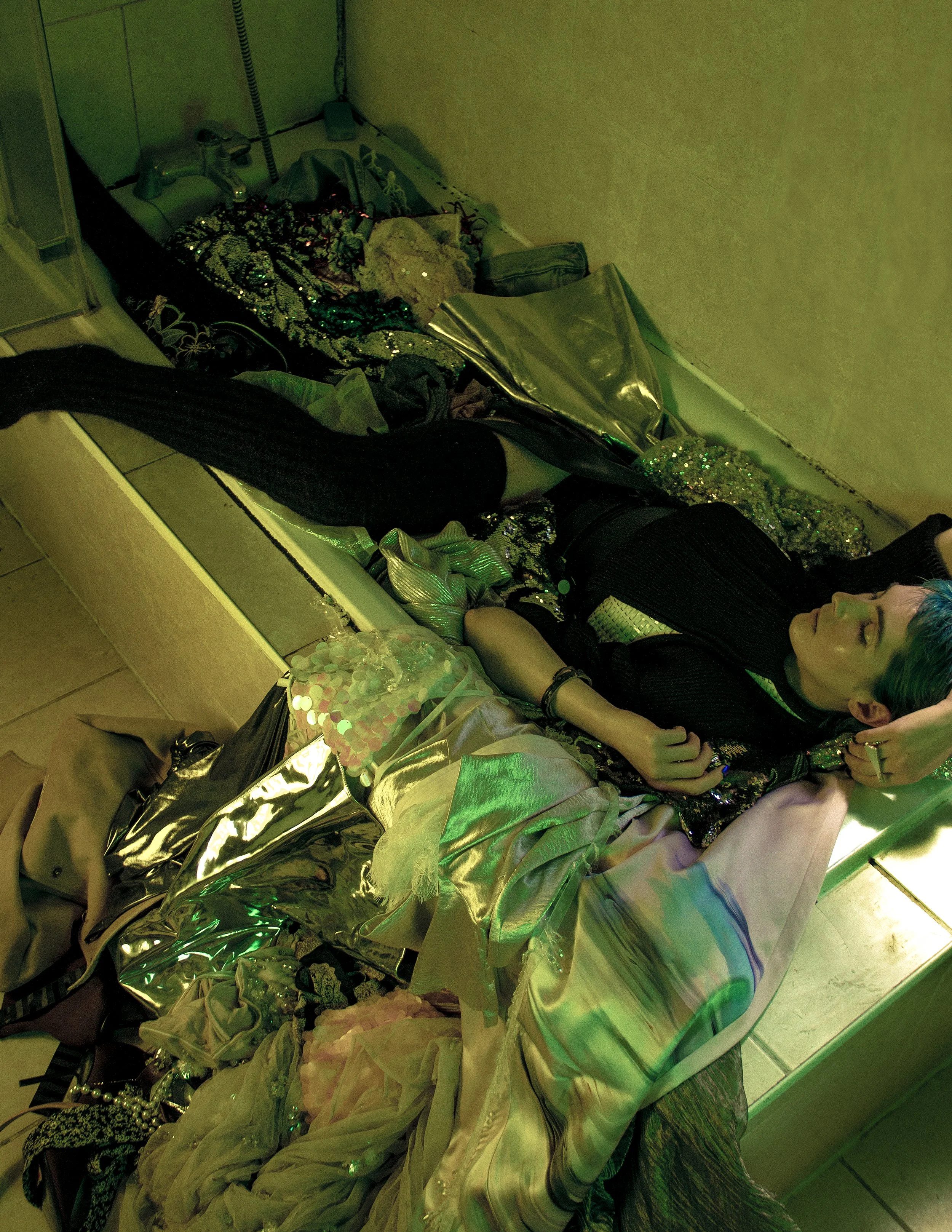  Top - Sang Yoon Belt - Balmain Socks - Nicola Bacchilega Pants - Wolford Bracelets &amp; ring - Gina Melosi 