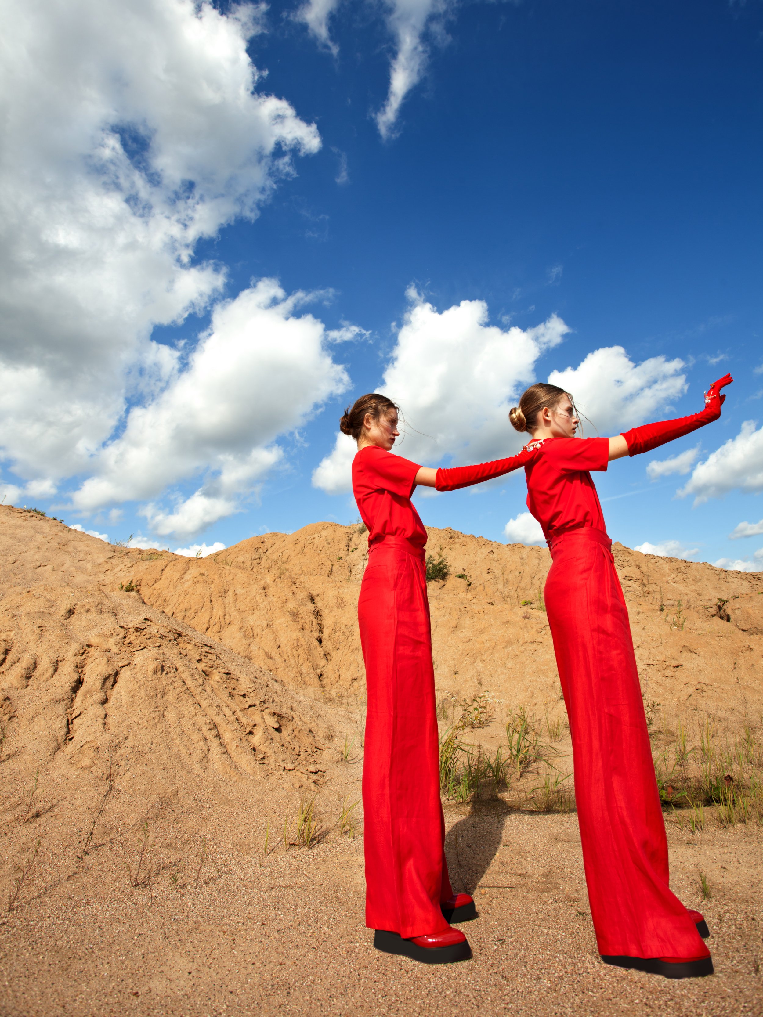  Photographer: Sveta Undalova  Makeup Artist/Hair Stylist: Lucy  Smotrova @Muah_by_lucy  Stylist: Irina Plotnikova @M0rk0fka  Model: Liza &amp; Ira @Gracemodelsmoscow  Assistant: Vitaly Ustinov @Farepepper  Assistant: Marina Kanalina @Smartw00d  Crea