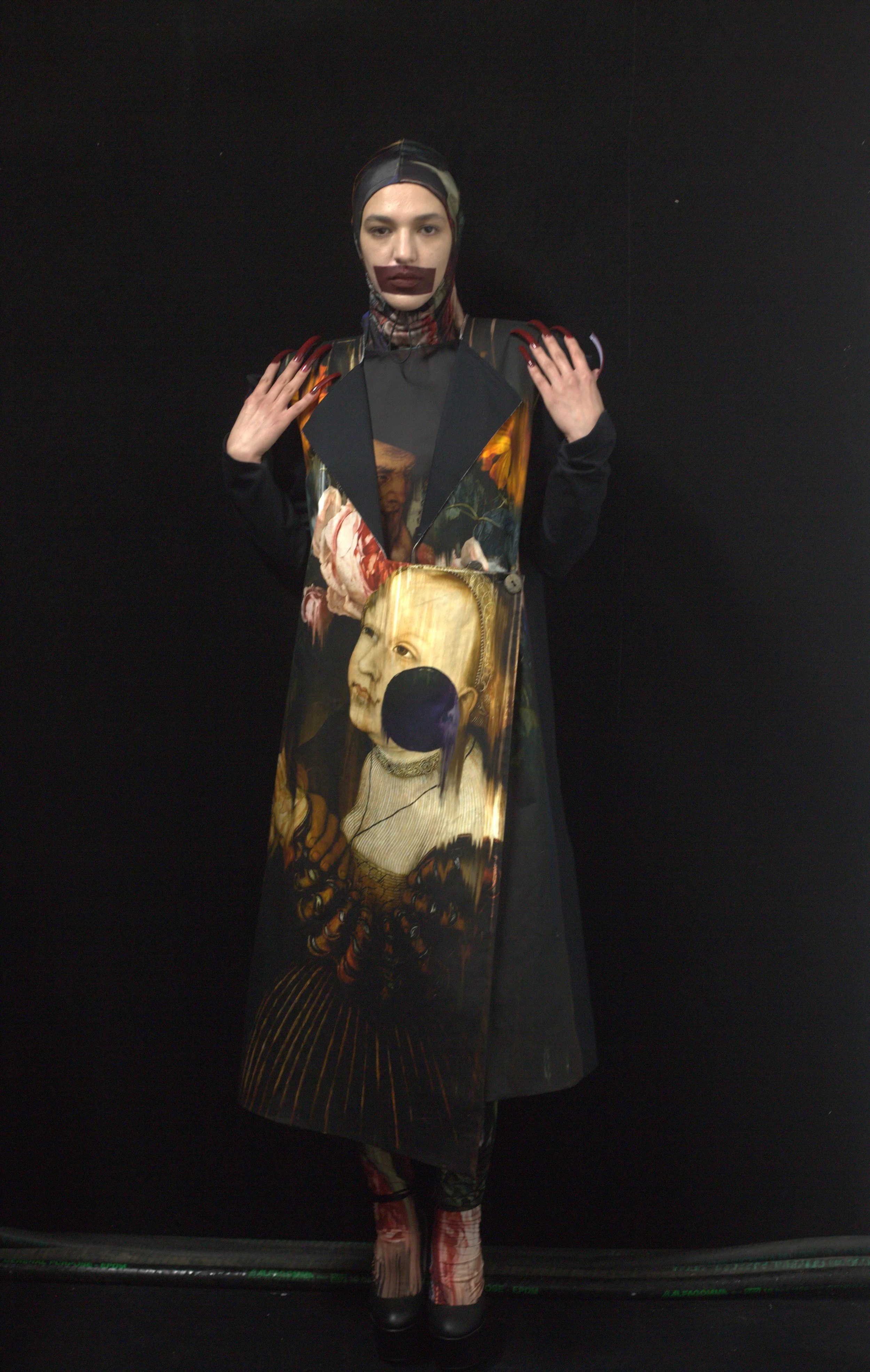  Photographer: Zuzu Valla  Female Model: Feriel Moulai @Dominique Models  Hair Stylist: Electric London  Makeup Artist: Lan Nguyen-Grealis  Hair Stylist: Lorealpro  Fashion Designer: Matt Leeves 