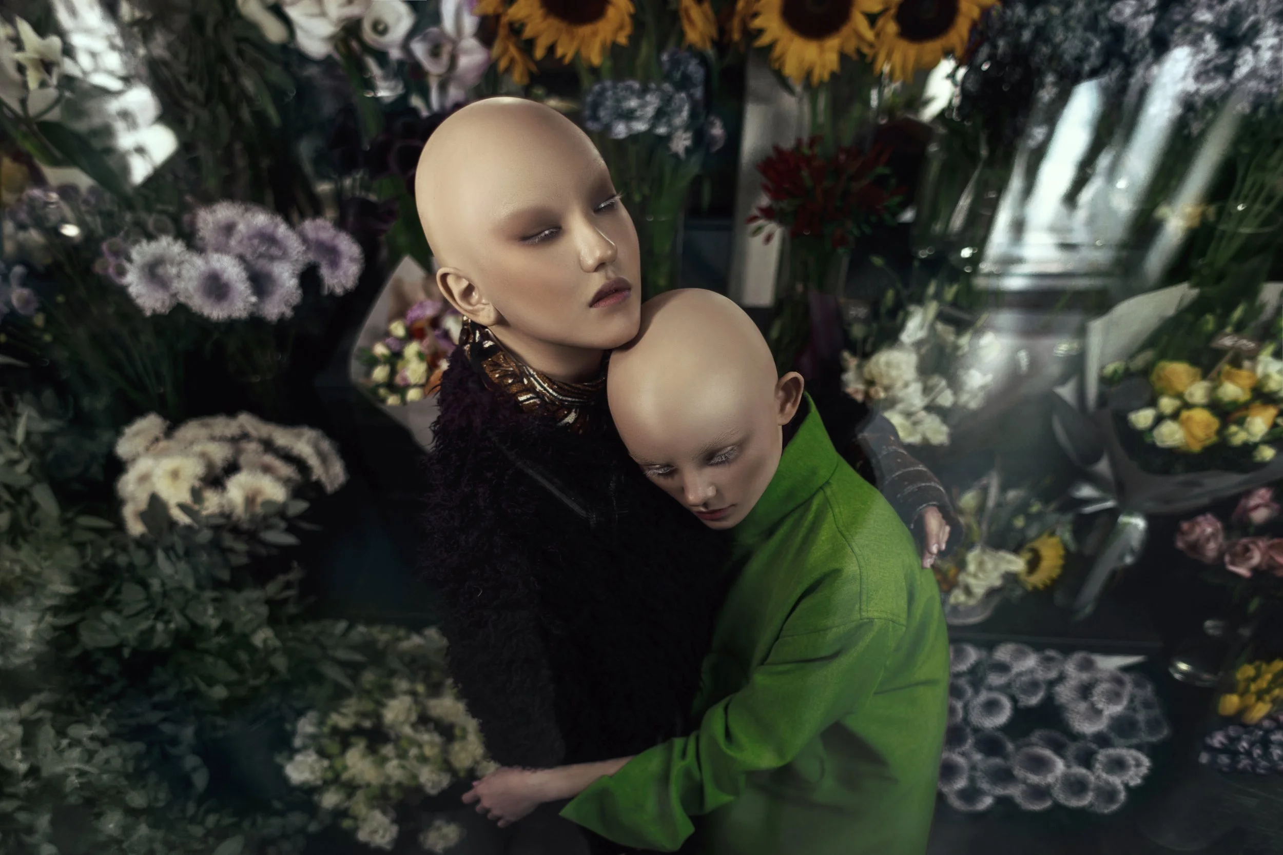  Photographer: Egor Shabanov  Makeup Artist: Tatiana Stratievskaya  Wardrobe Stylist: Ekaterina Nosova  Female Model: Tsagana  Female Model: Daria Rodionova @vgmodels  Wardrobe Credits:   Ð¡oat @10.09.geo   