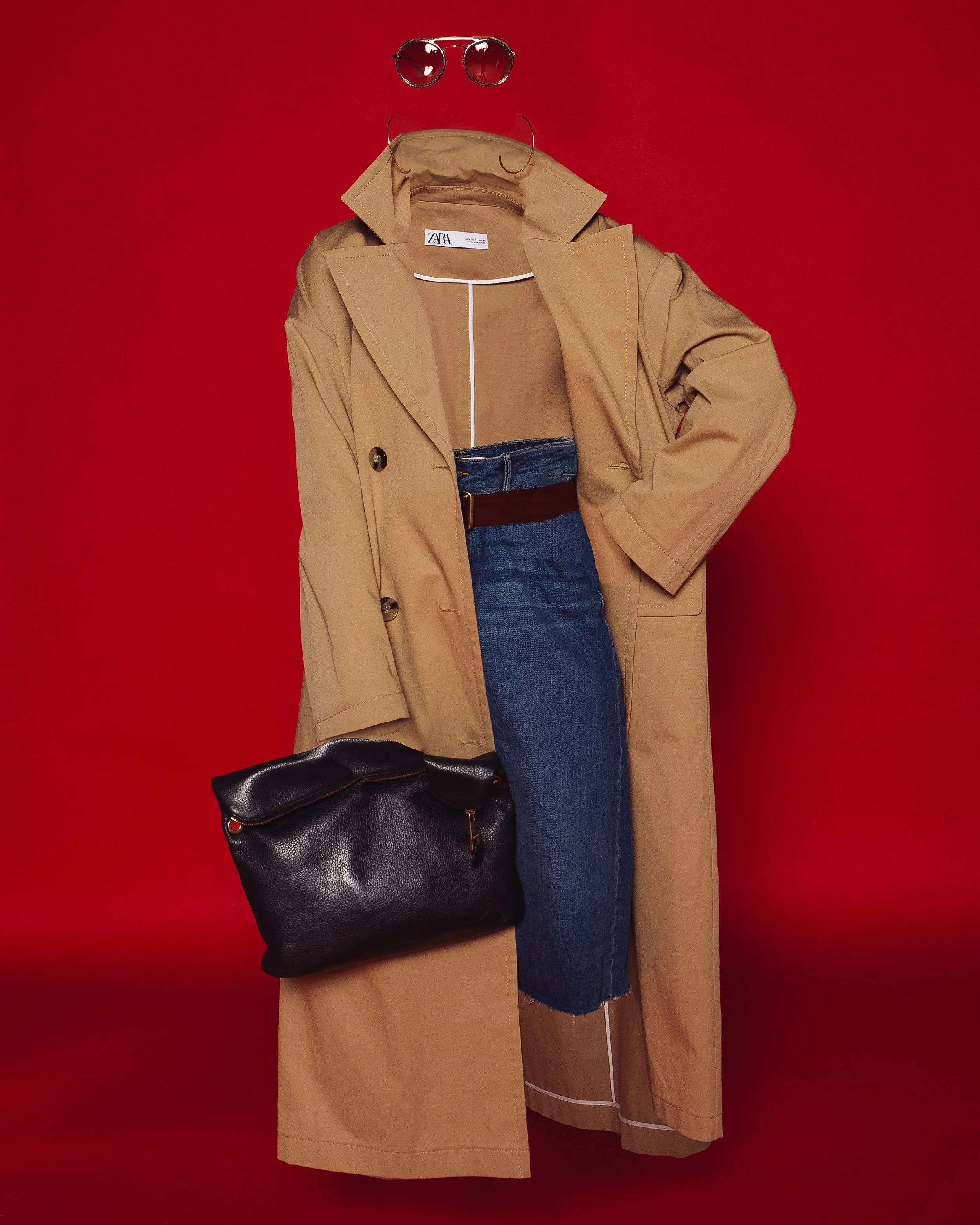  Wardrobe Credits:   Cloak: Zara   Skirt: Seventeen   Belt: Unknown   Bag: Mark Jacobs 