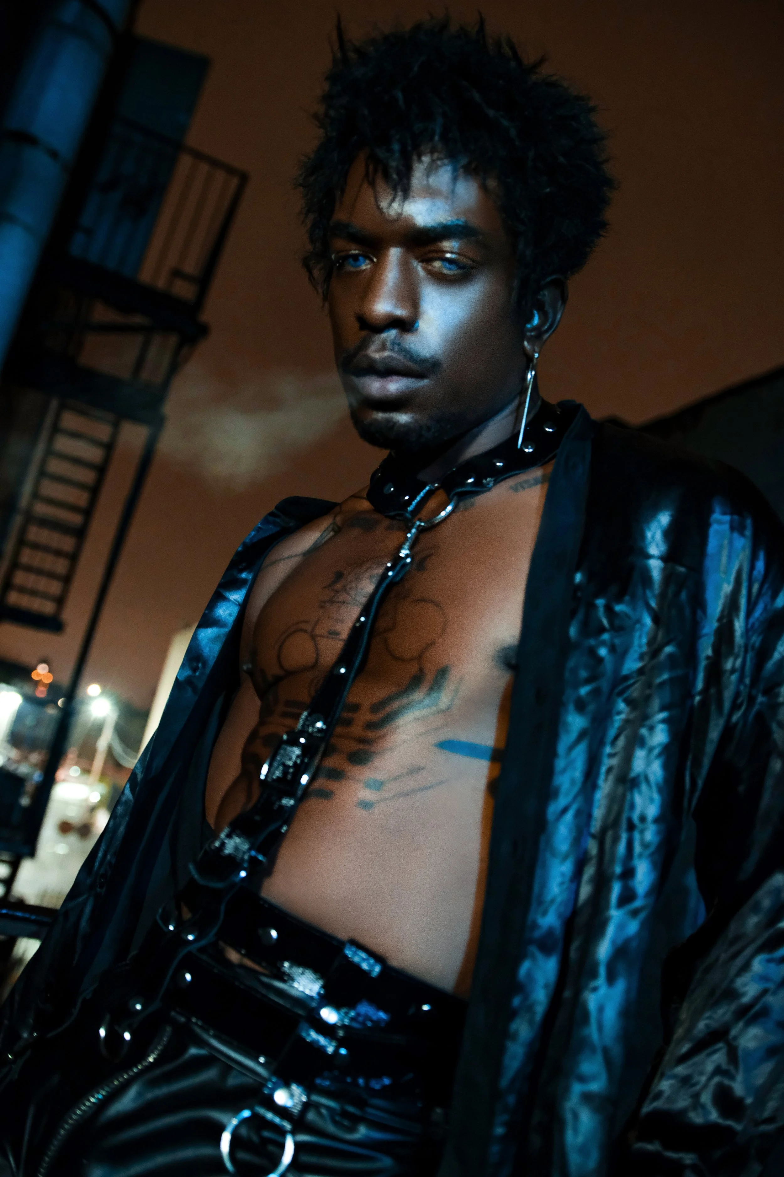  Photographer: Ling Chiao Lin  Male Model: Jonzu Jones  Creative Director: Douglas Ferguson  Accessory Designer: Poison 