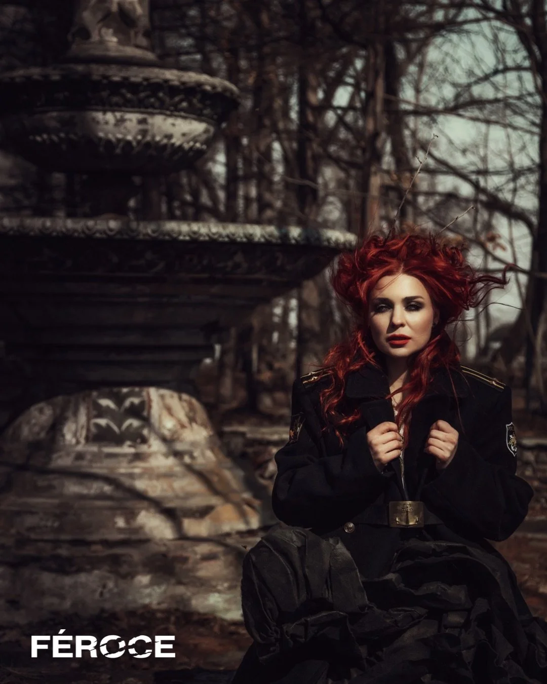  Photographer: Kaurdakova Irina  Model: Anastasia Larina  Wardrobe Stylist: Oksana Kirichevskay  Publication: FÉROCE Magazine  © FÉROCE Magazine 