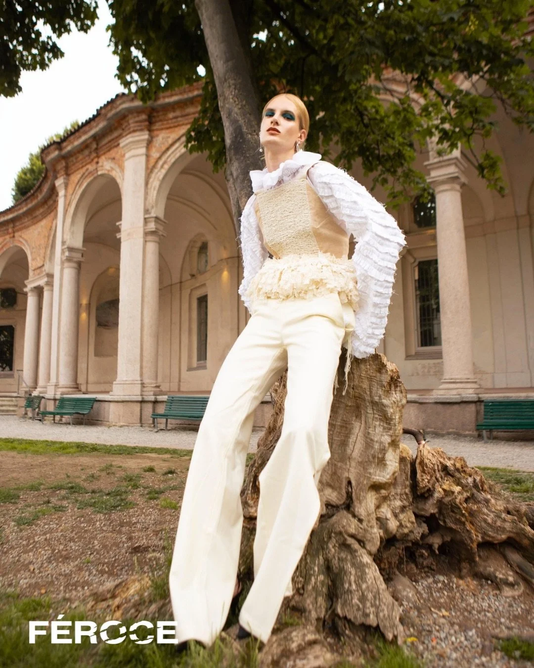  Photographer: Silvia Piva  Model: Livia Murvay  Makeup Artist: Francesca Rezzola  Wardrobe Stylist: Laura Maria Tonelli    Wardrobe:  Shirt: Mayra Salierno    Top: Cora Bellotto    Belt: Cora Bellotto    Pants: Ritika S Sankpal 