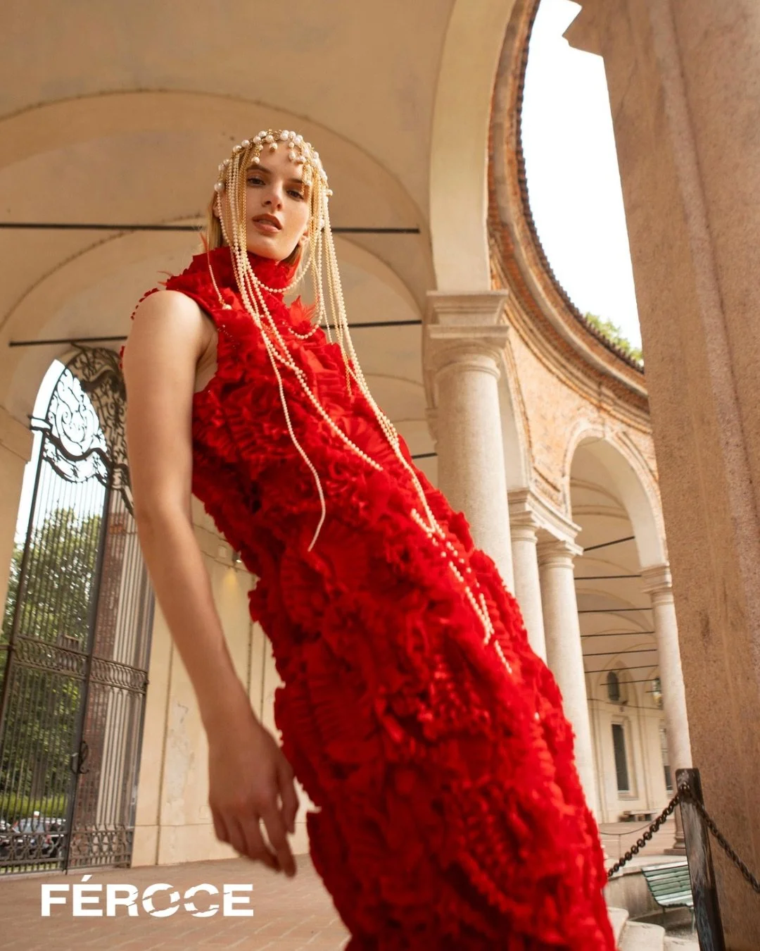  Photographer: Silvia Piva  Model: Livia Murvai  Makeup Artist: Francesca Rezzola  Wardrobe Stylist: Laura Maria Tonelli    Wardrobe:  Dress: Mirko Bruno    Head piece: Martina Vega 