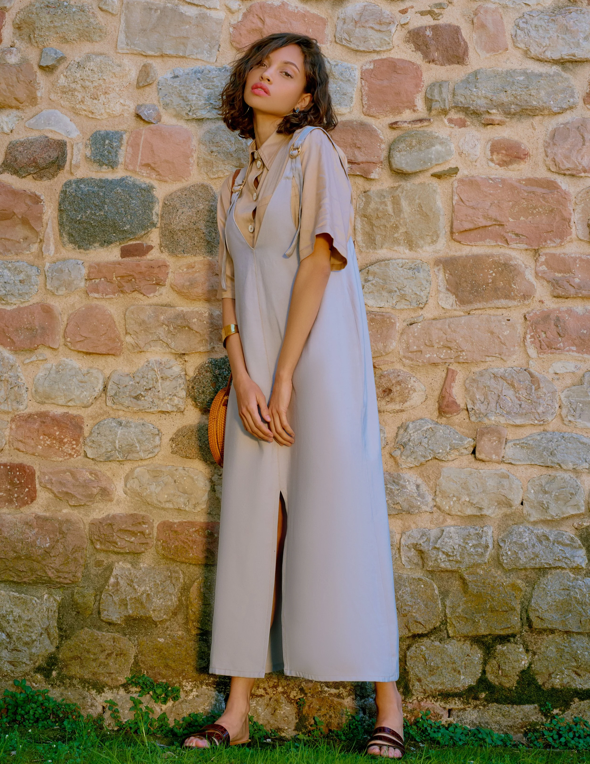  Photographer: David Garcia  Model: Sabrina Sancler @ Lenis  Makeup Artist: Vanessa Crespo  Wardrobe Stylist: Aina Caballero  Assistant: Mike F. Pamphile    T-shirt: Peregrina  Jacket, Trousers &amp; Hat: AMT  Bag: Bonitisimo  Necklace: Maria doases 