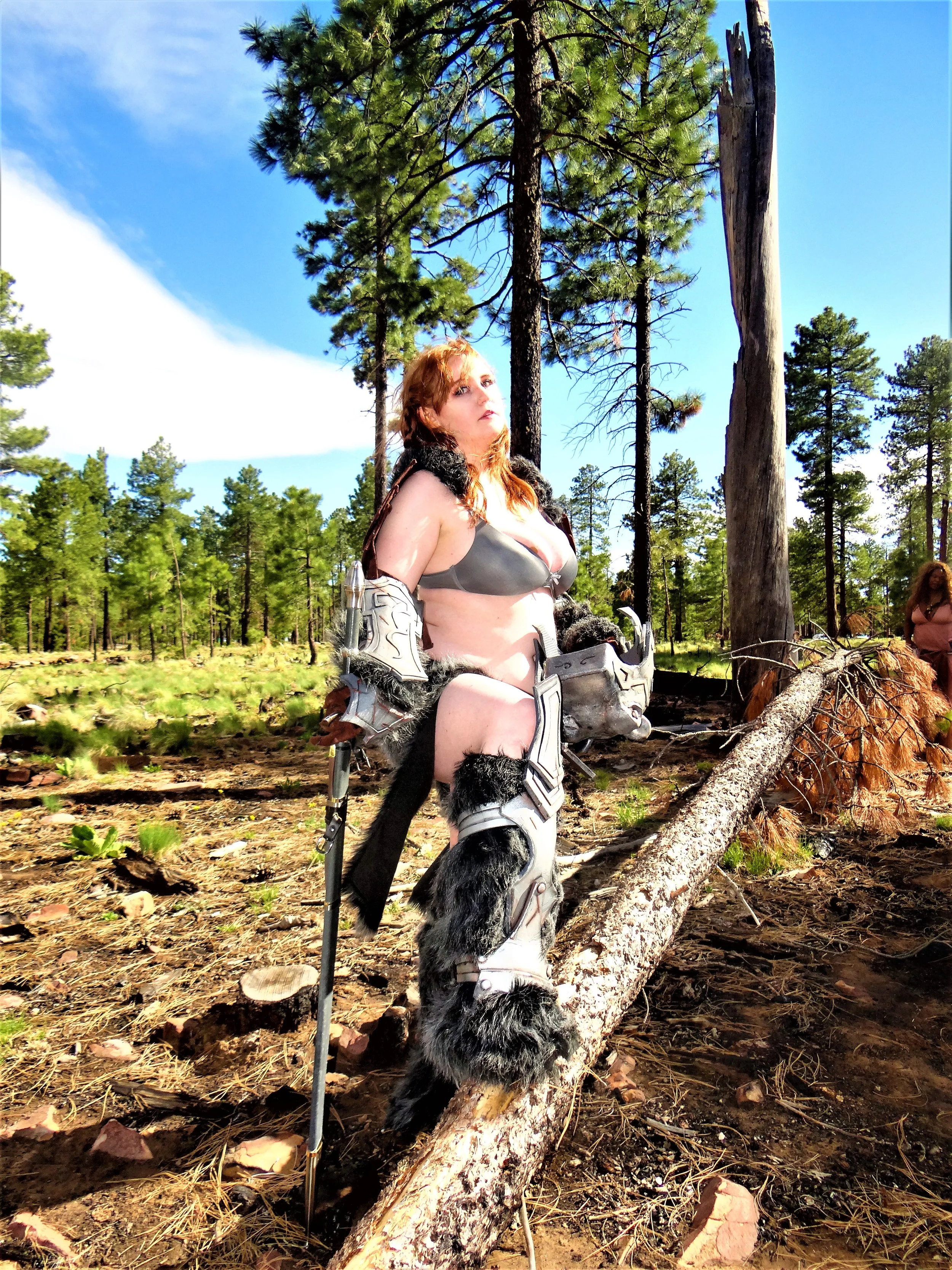   Electric fiery ash falls all around her silky smooth skin.  The committed and suspicious followers, judging her fierce actions, stealing her magic and preventing her ever deserving growth flee in a fury of mud and shattered amour.  Now there is no 