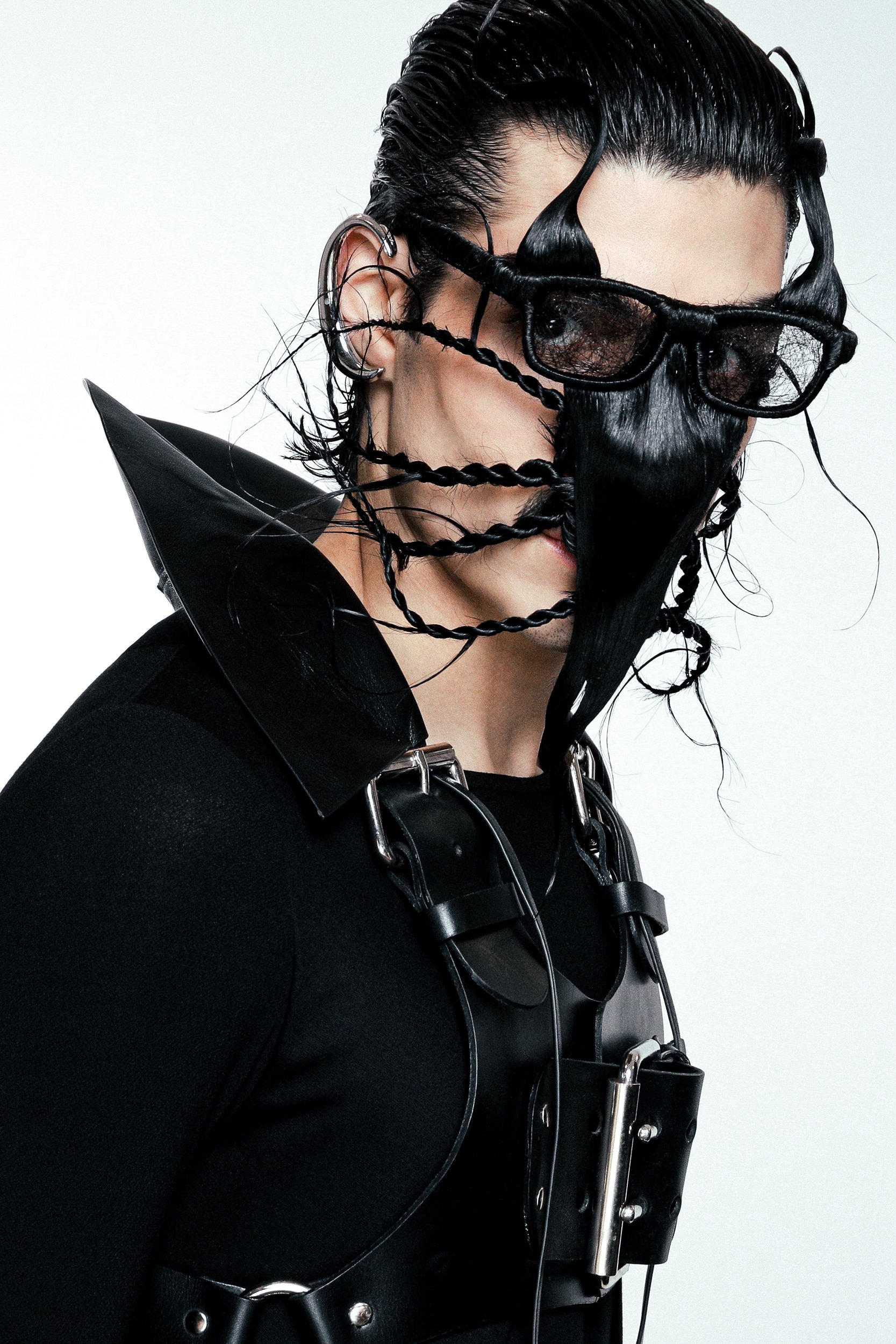  Photographer: Jure Perisic  Model: Matheus M.  Wardrobe:  FAGLASSES.jp   Item: Custom made glasses  Wardrobe: ZANA BAYNE  Wardrobe: I.G.O.R. by Igor Dobranic  Item: CODED EDGE 