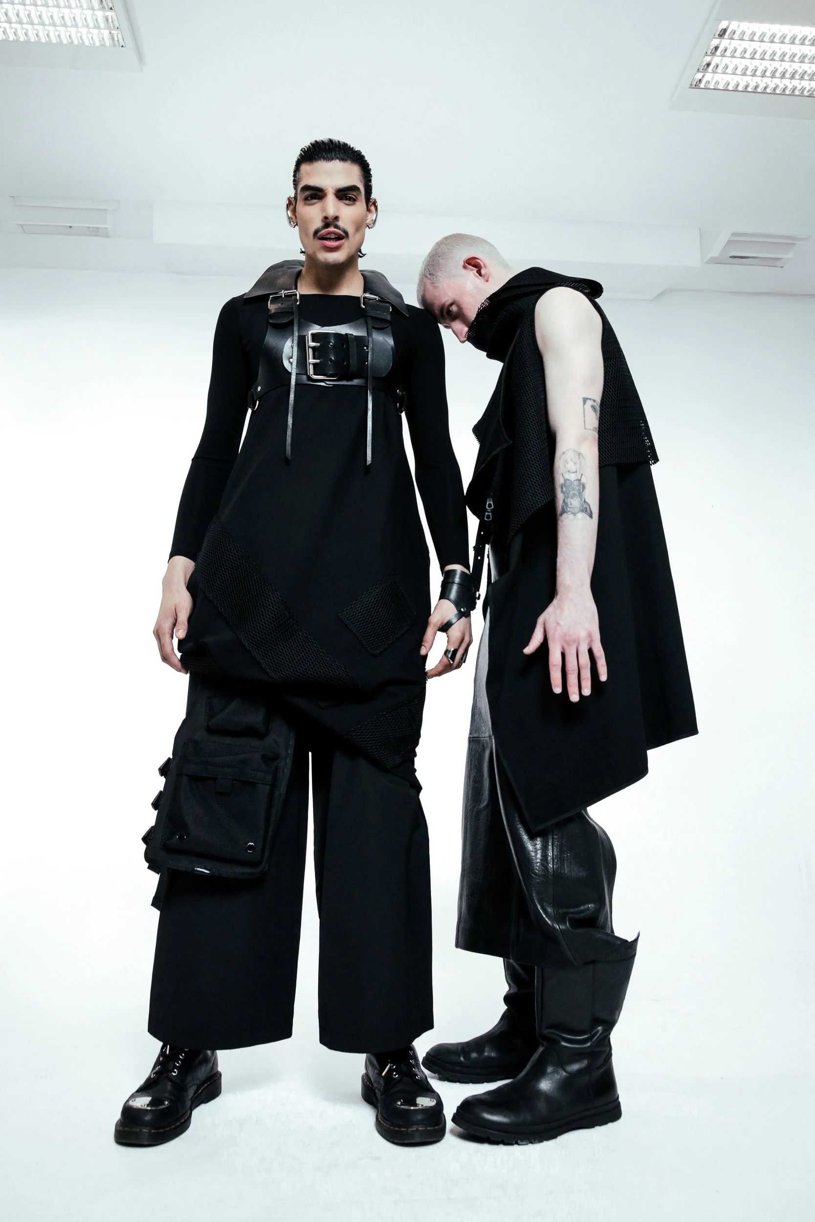  Photographer: Jure Perisic  Model: Matheus M.  Model: Adam N.  Wardrobe: ZANA BAYNE    Wardrobe: I.G.O.R. by Igor Dobranic  Item: CODED EDGE  Wardrobe: Dr. Martens 