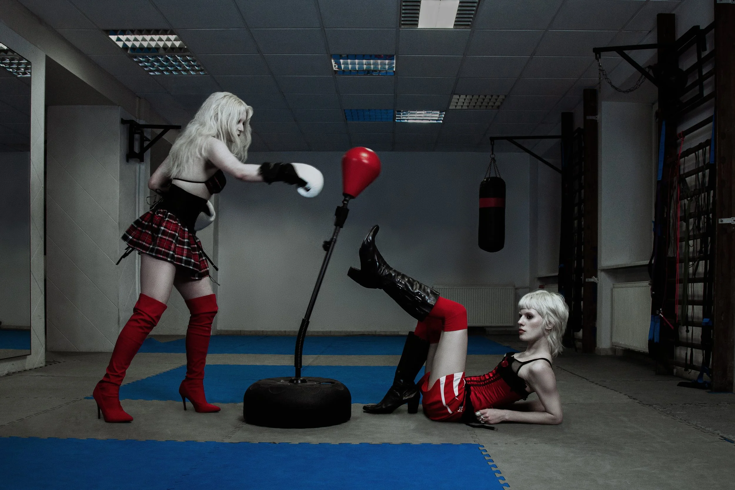  Photographer: Ymir Turan  Model: Jagna Nocoń  Model: Weronika Kolad  Makeup Artist: Jakub Domański  Stylist: Izabela Przeniosto    Model 1  Bra: Vintage  Corset: Vintage  Skirt: Vintage  Shoes: Vintage    Model 2  Bra: Vintage  Corset: Vintage  Shor