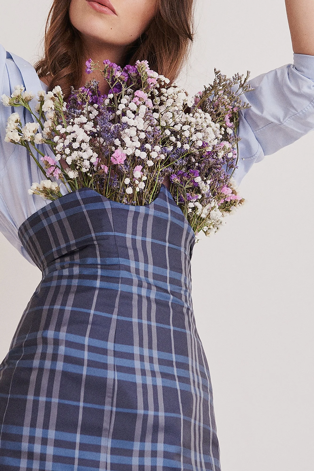  Blue Shirt Uniqlo   Dress by FMS   Socks H&amp;M 