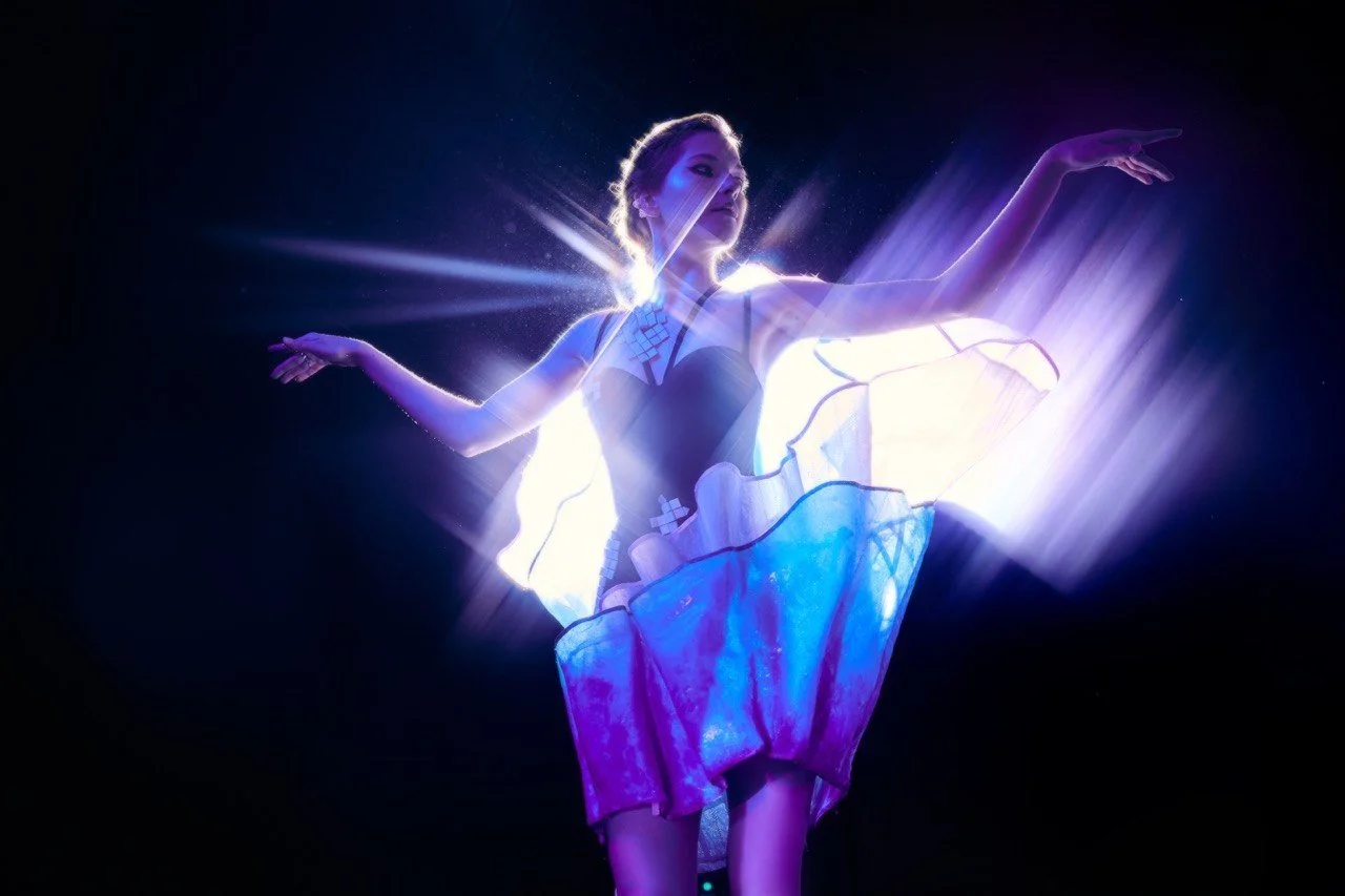  Dress - Alona Yelfimova  Bodysuit - Jasmine 3D-printed elements - Alona Yelfimova 