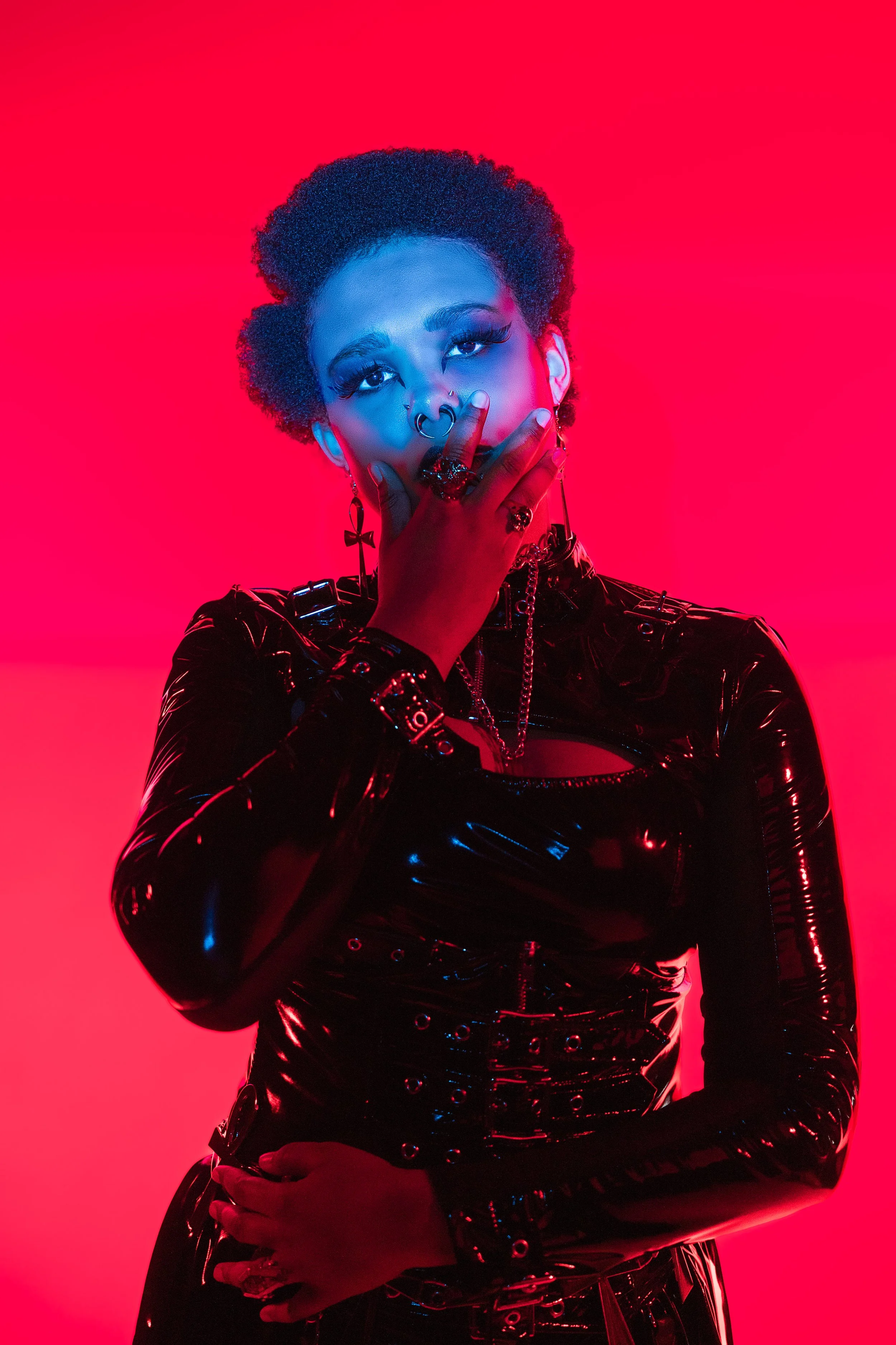  Photographer: Erica Torres  Lighting Designer: Jonathan De La Paz  Wardrobe Stylist/Makeup Artist/Hair Stylist: Vanessa Ramirez  Female Model: Victoria Agoot    Wardrobe Credits:   Garnett Hammerberg   Vanessa Ramirez 