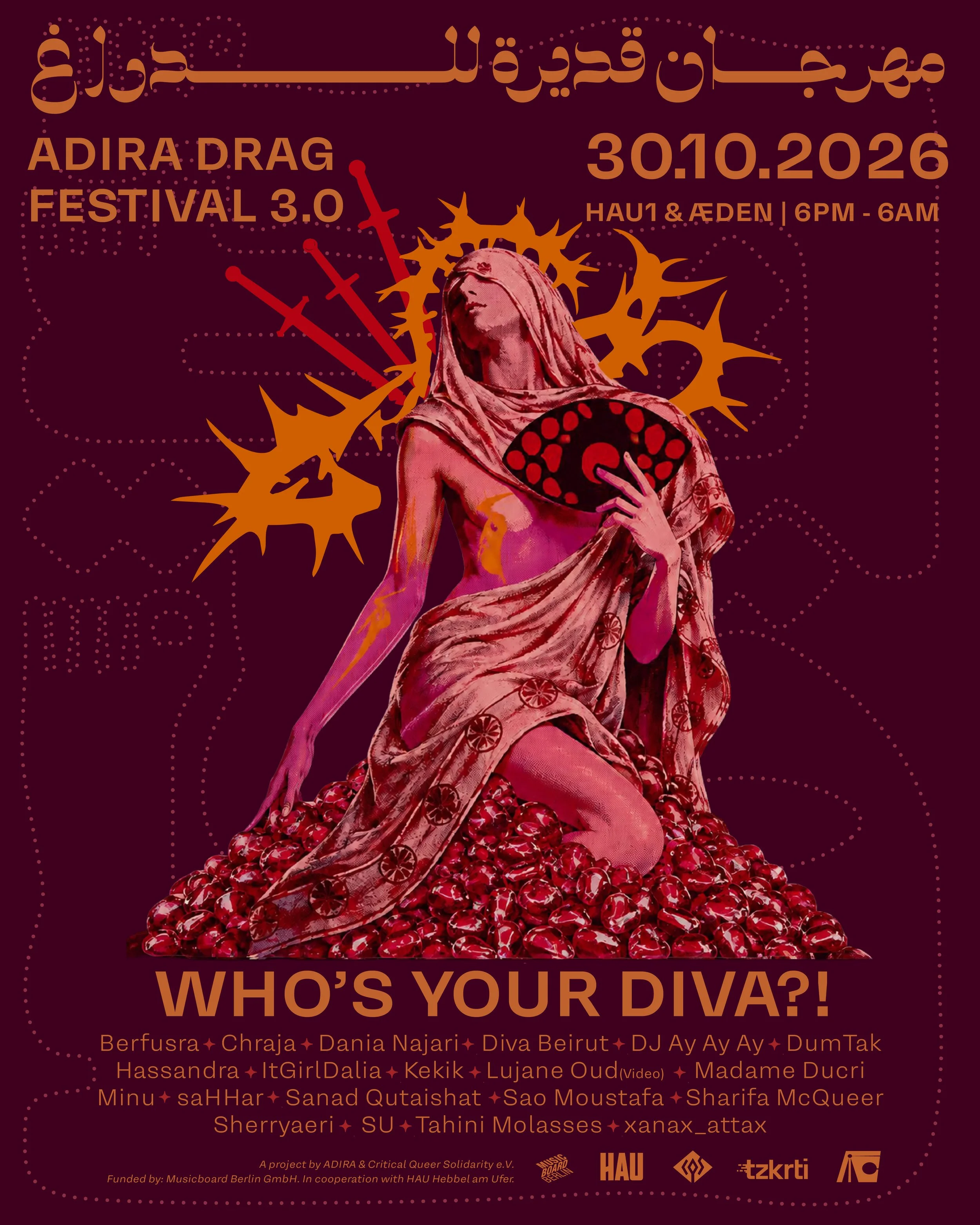 ADIRA Drag Festival 3.0 Brings Queer East Mediterranean Drag to Berlin