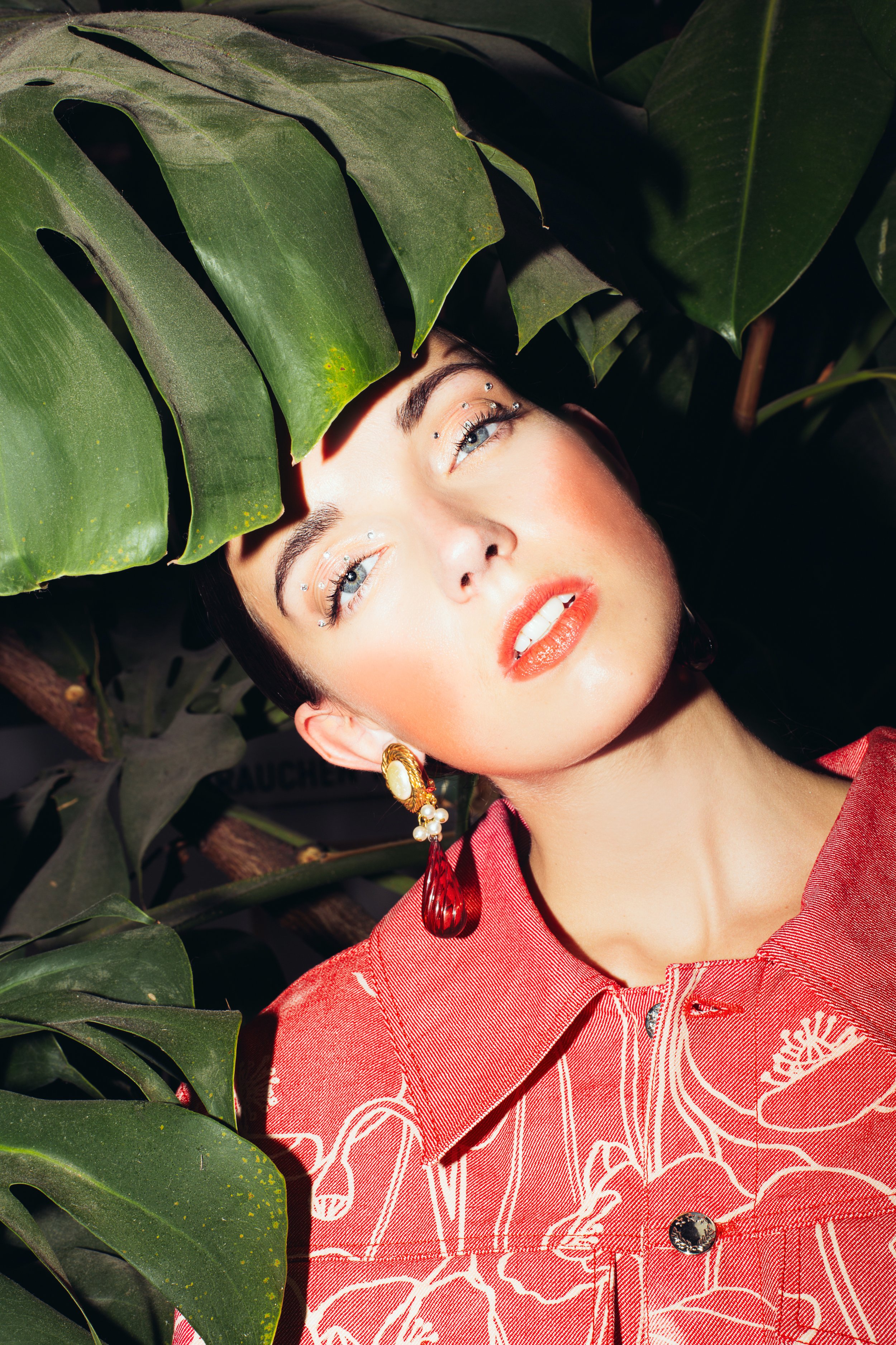   Wardrobe Credits    Angelina: Look: Vanessa Schreiner Earrings: H&amp;M  
