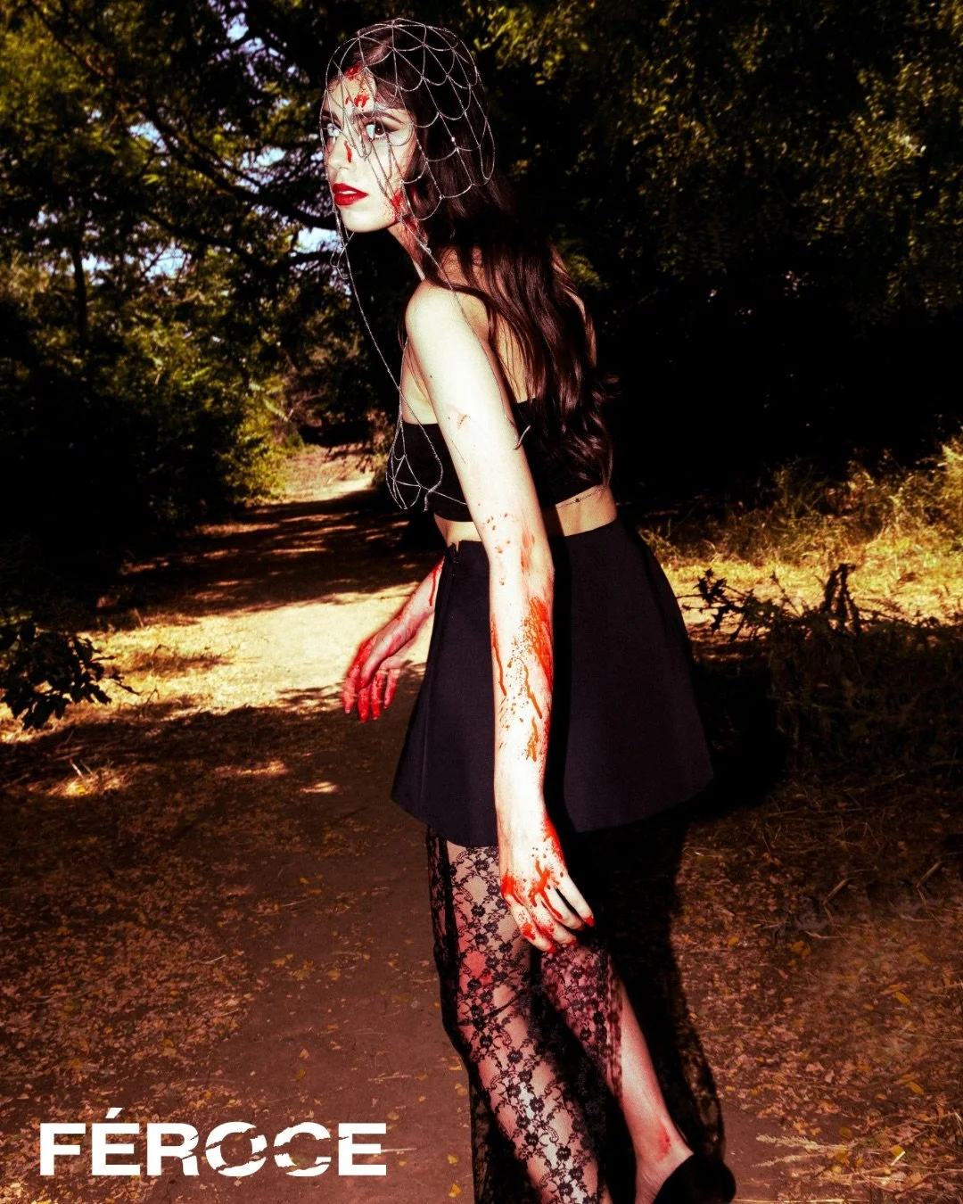   Wardrobe Credits    Headpiece and Bra: Ace of Pentacles     Top and Skirt: Sofia Granata  ‍ 