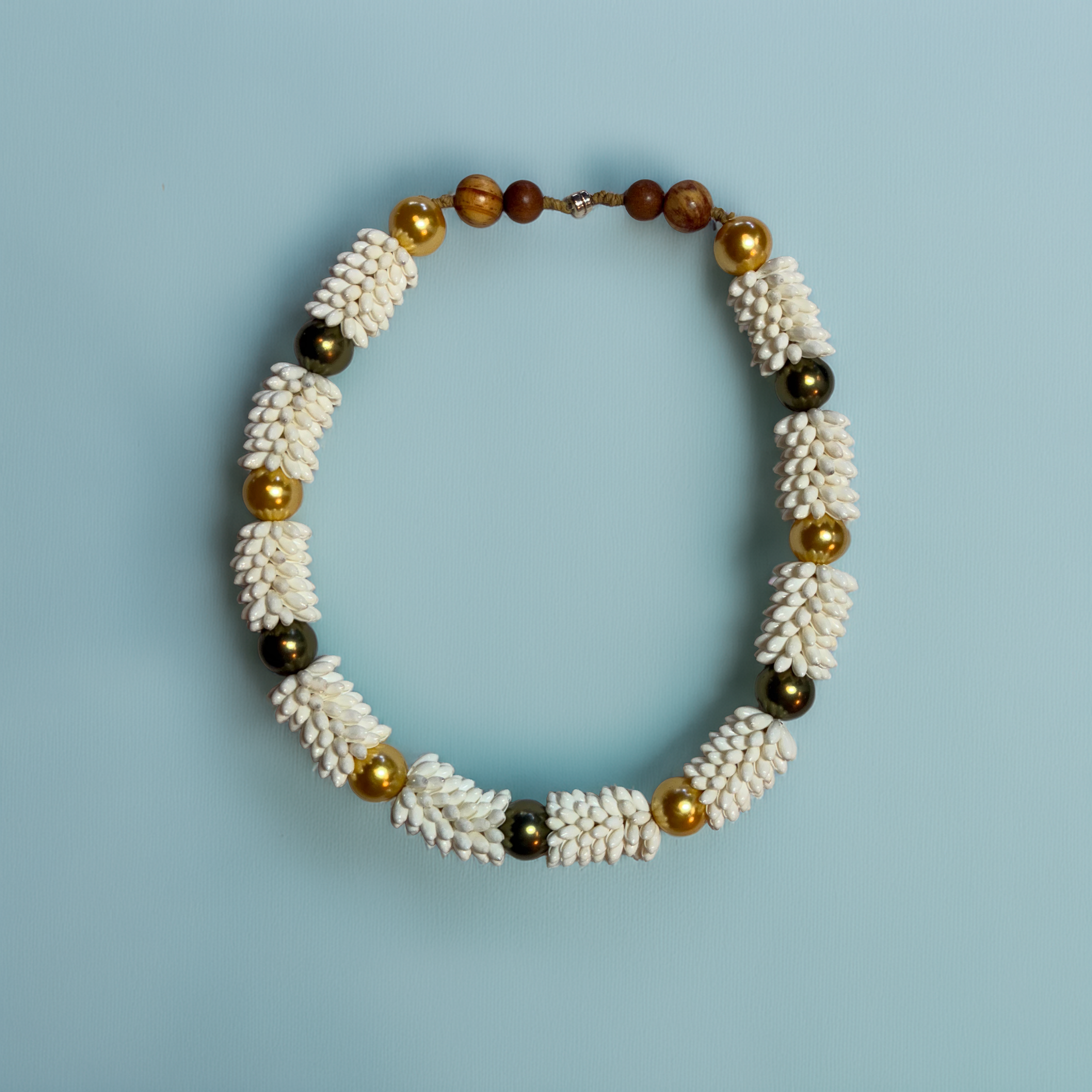 Designer Rice Shell & Pearl Necklace — Island Sun