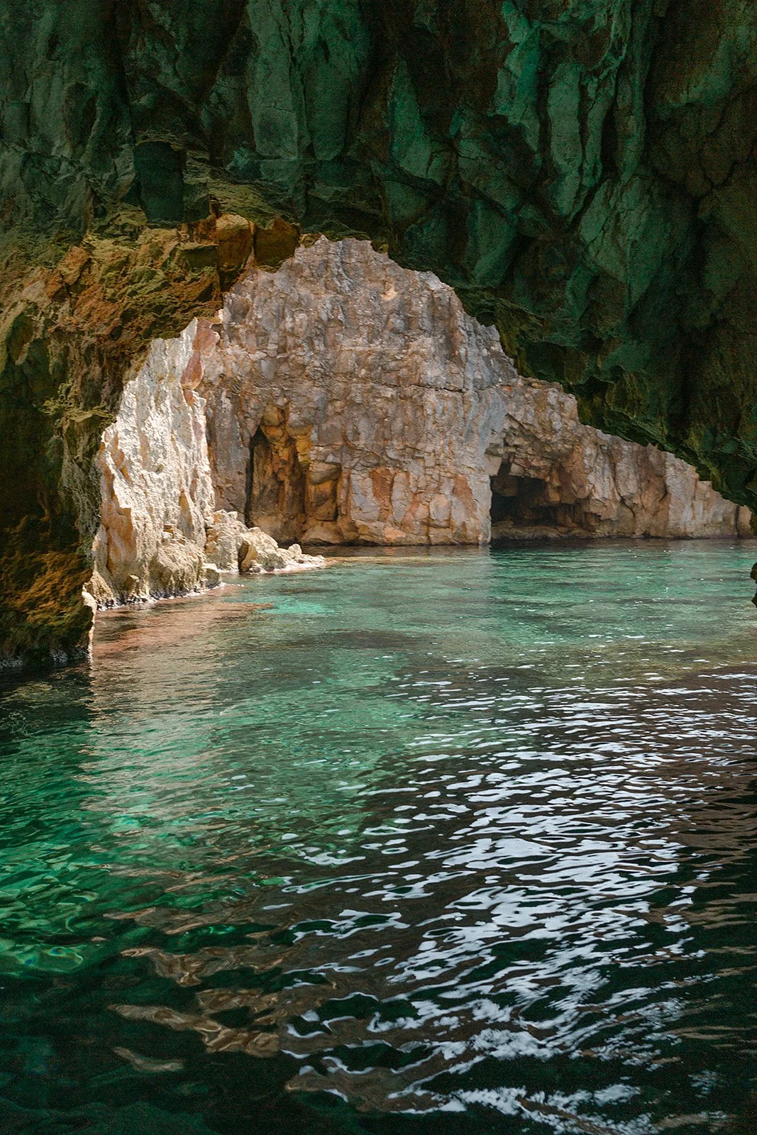 Beautiful light entering a quiet cove in Menorca.jpg