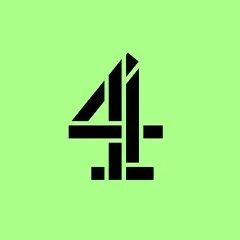 Channel 4 logo on a light green background