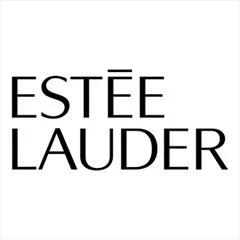 Estée Lauder brand logo in black text on a white background.