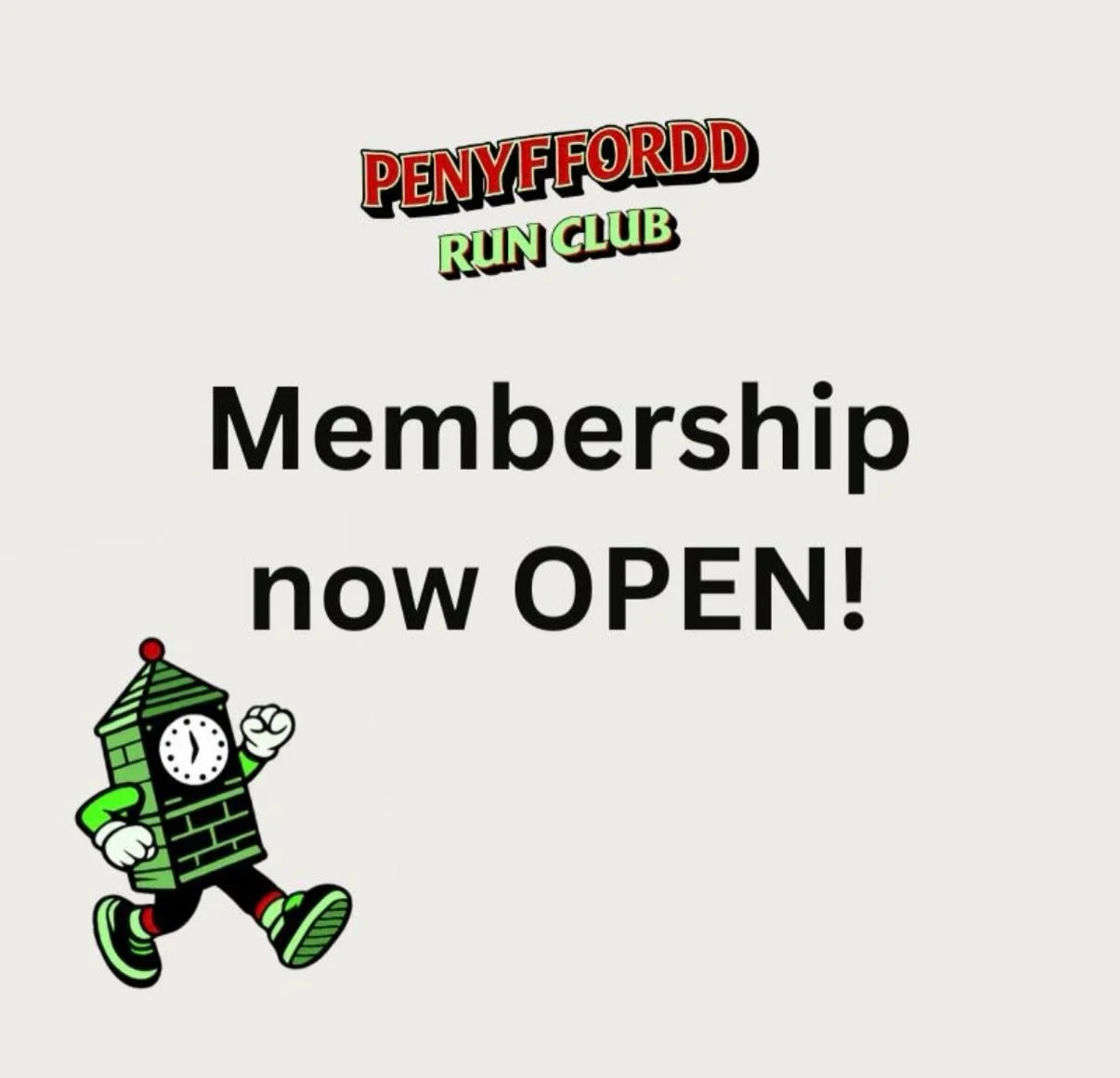 Woohoo 🥳 Our 2026/7 run year isssssss OPEN! 

Run along to our website to join up: membership for the year is set at &pound;15, or &pound;32 for membership + affiliation with Welsh Athletics. Bargain. 🏃&zwj;♀️ 💨 🏃&zwj;♂️