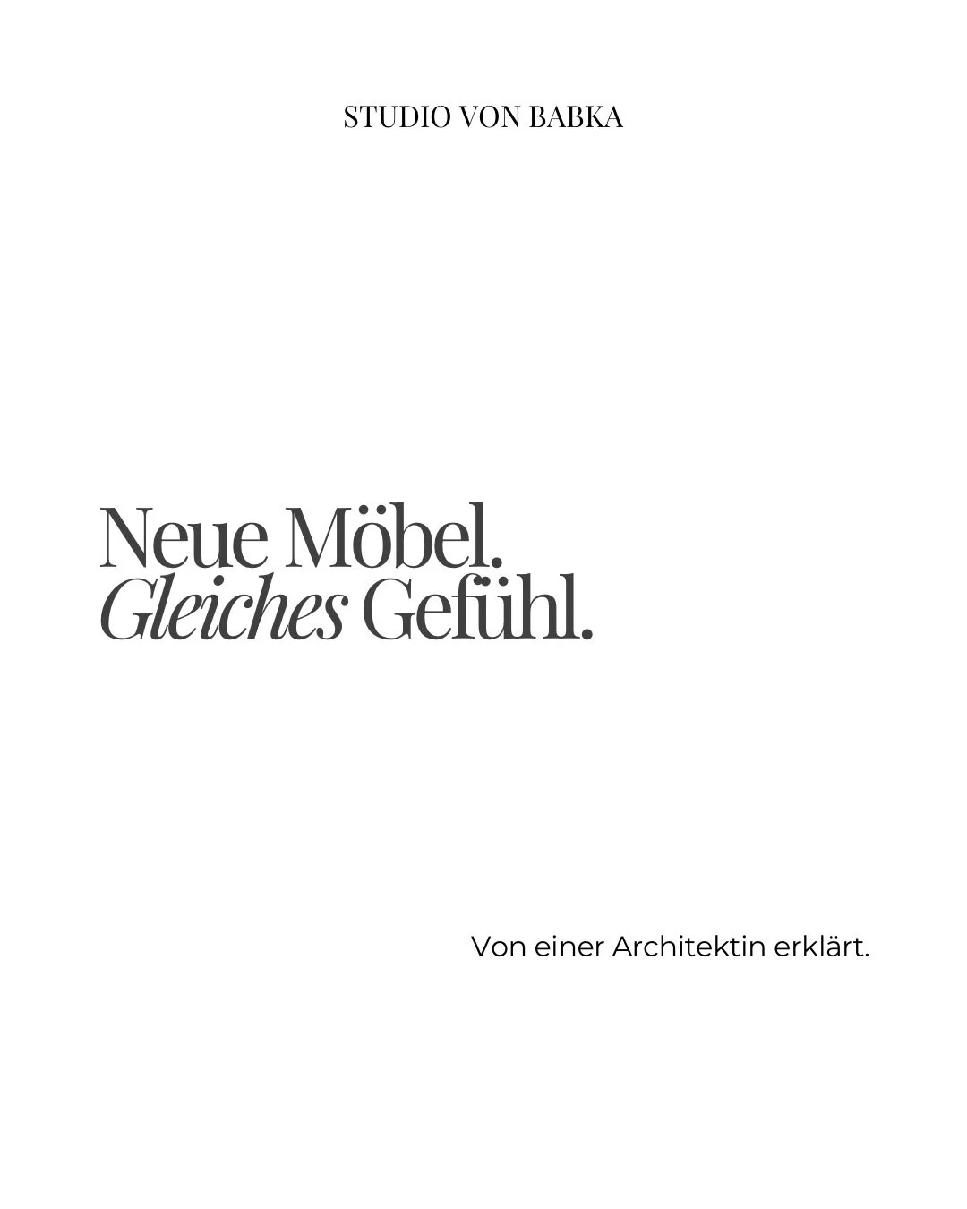 Neue M&ouml;bel ver&auml;ndern nicht automatisch einen Raum. Die Qualit&auml;t eines Zuhauses entsteht nicht erst durch Einrichtung, Materialien oder Farben. Sie beginnt viel fr&uuml;her, mit dem Grundriss.

Mit Wegen, die selbstverst&auml;ndlich wir