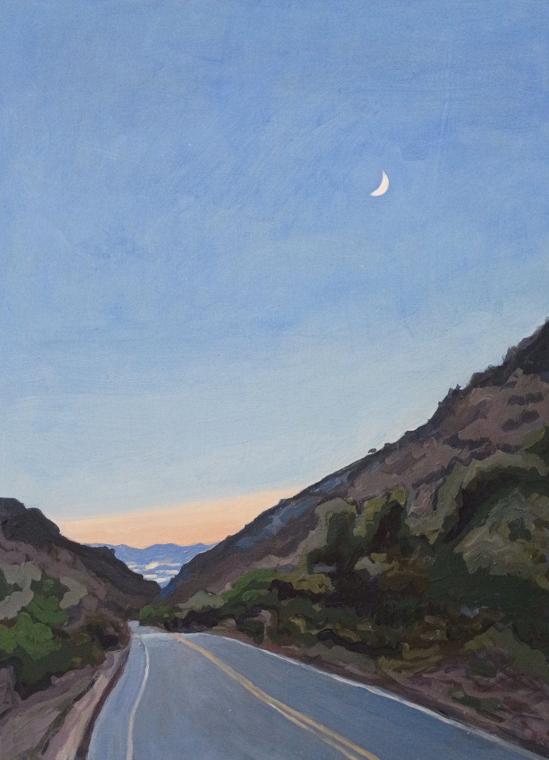 "Going Somewhere"
2025, Acrylic on panel, 24X18".