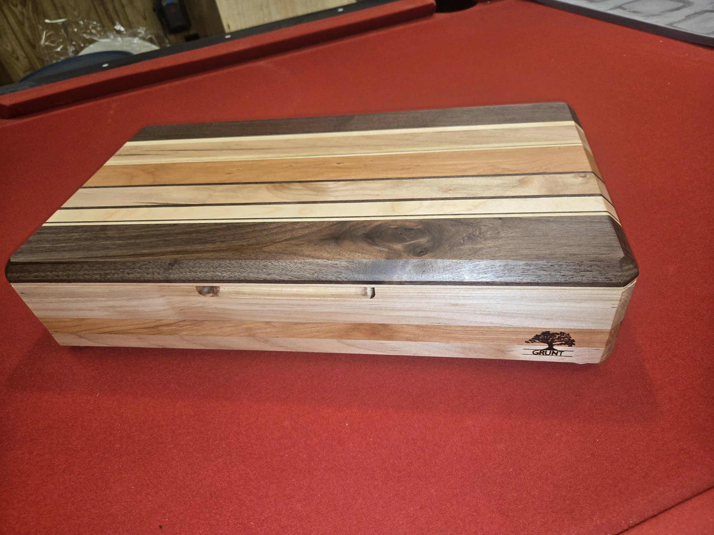 #64 Large Homemade keepsake box 21"X11"X4.5" Cherry/Maple/Walnut/Poplar