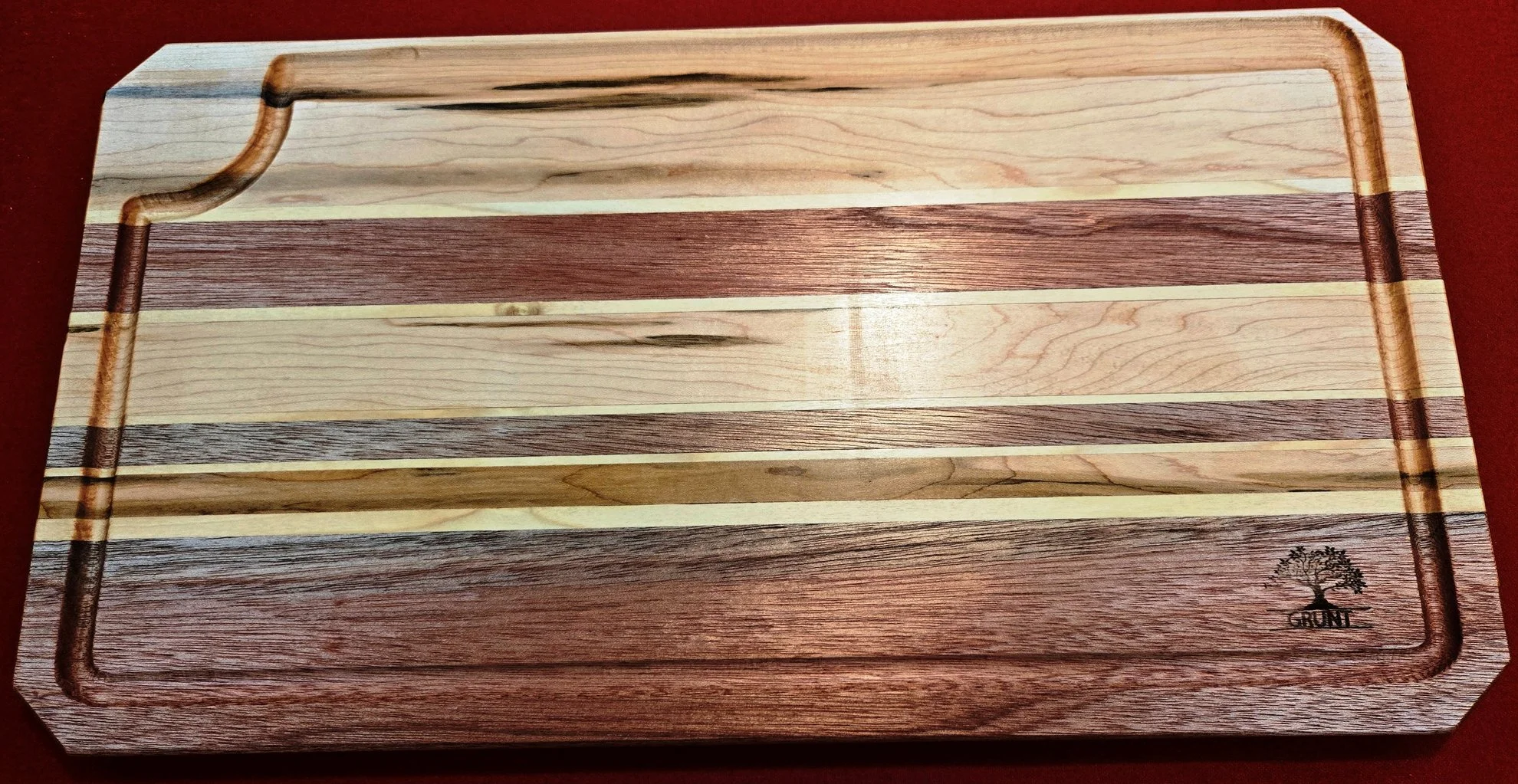#51 Cherry/Mahogany/Poplar Cutting Board 21.5 x 11.5 x 1"